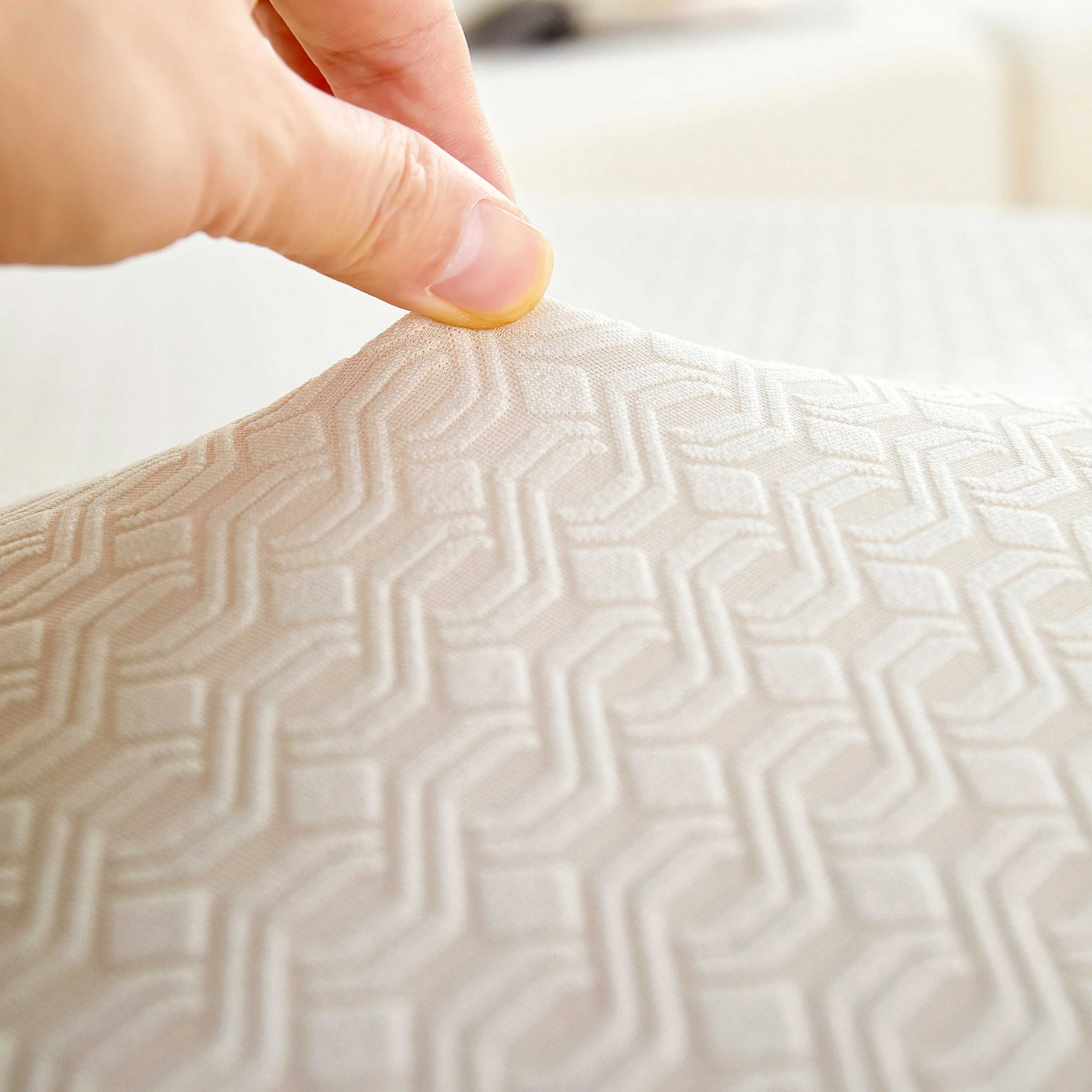 Growth Rings Jacquard Fleece Fabric Stretch Cushion Cover, Non-Slip Furniture Protector for Kids, Couch Cushion Covers - Image 52