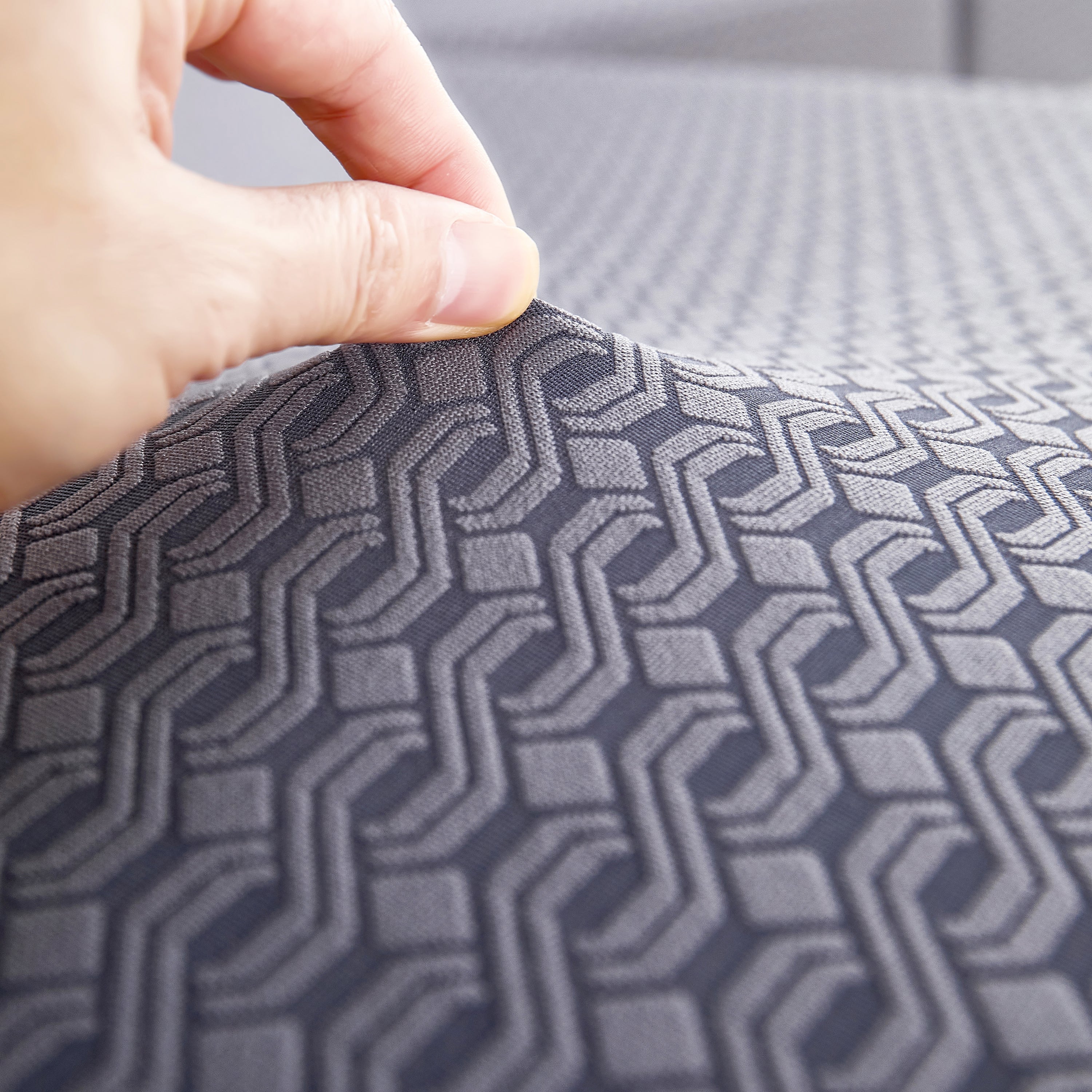Growth Rings Jacquard Fleece Fabric Stretch Cushion Cover, Non-Slip Furniture Protector for Kids, Couch Cushion Covers - Image 62