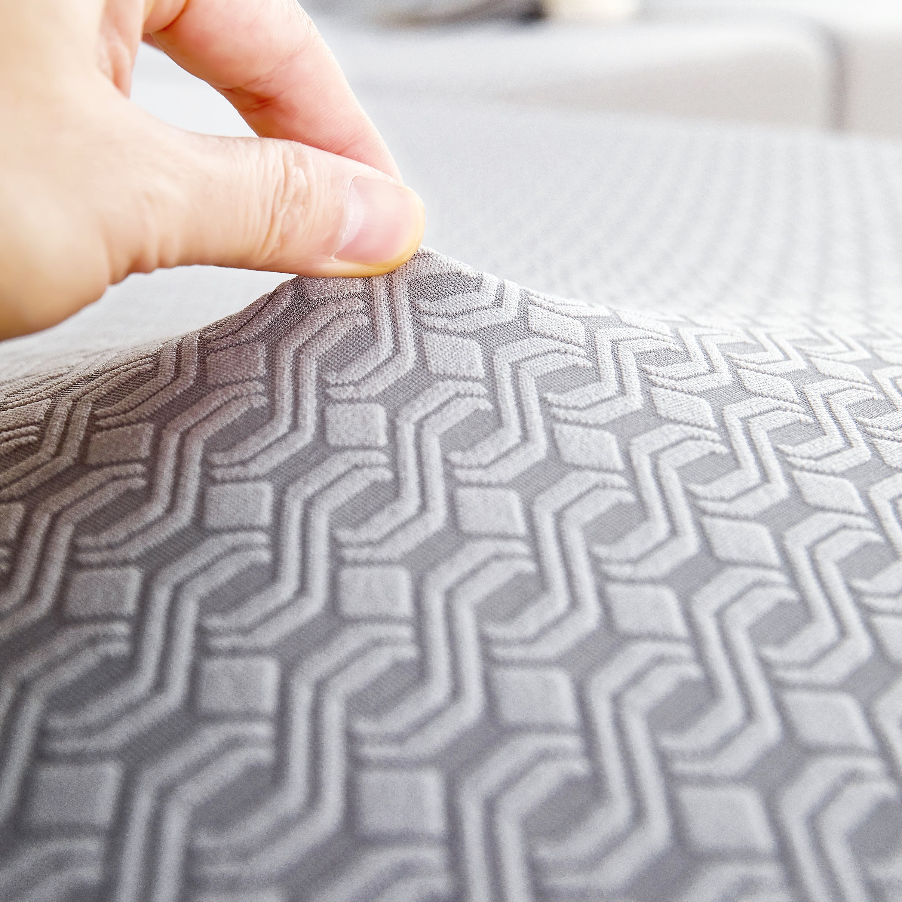 Growth Rings Jacquard Fleece Fabric Stretch Cushion Cover, Non-Slip Furniture Protector for Kids, Couch Cushion Covers - Image 72