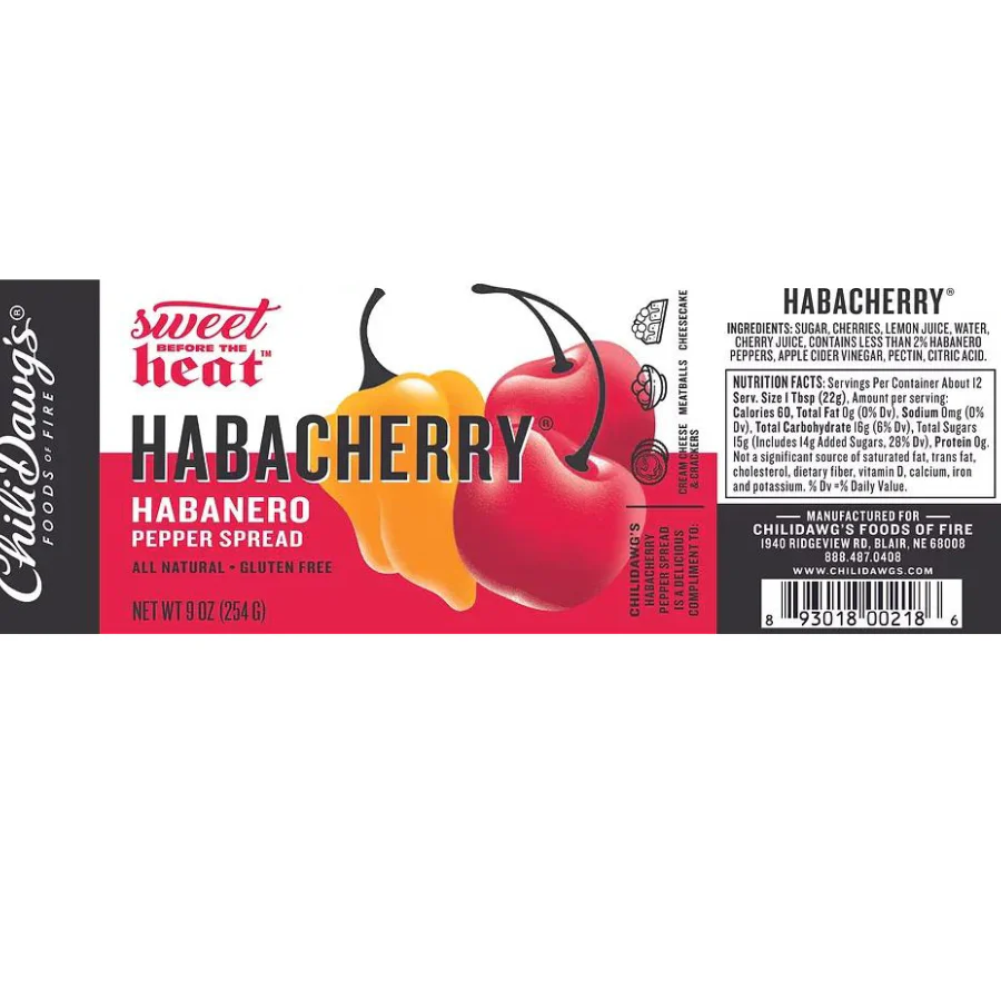 Habacherry Pepper Spread | Pack of 3 | 9 oz | Gluten Free | Chili Dawg's Foods of Fire - Image 4