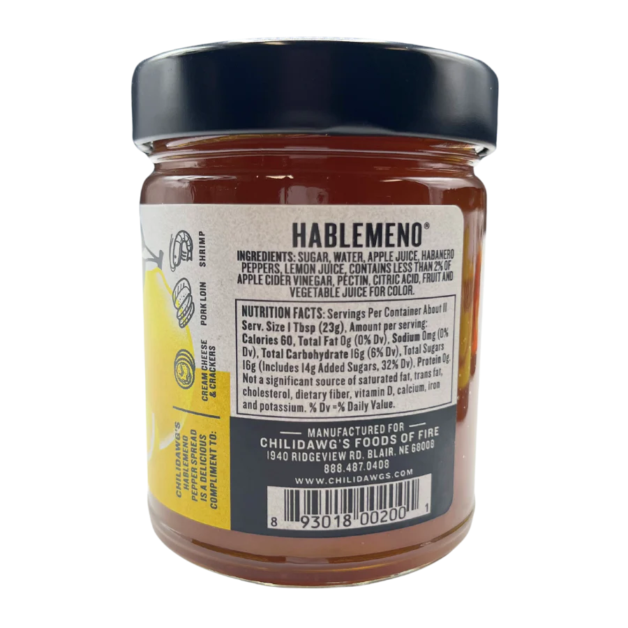 Hablemeno Pepper Spread | 9 oz | Pack of 3 | Gluten Free | Chili Dawg's Foods of Fire - Image 2