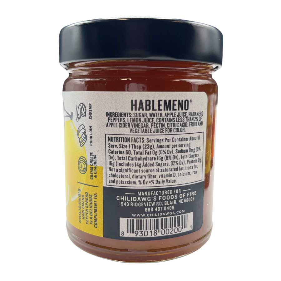 Hablemeno Pepper Spread | Pack of 2 | 9 oz | Gluten Free | Chili Dawg's Foods of Fire - Image 3