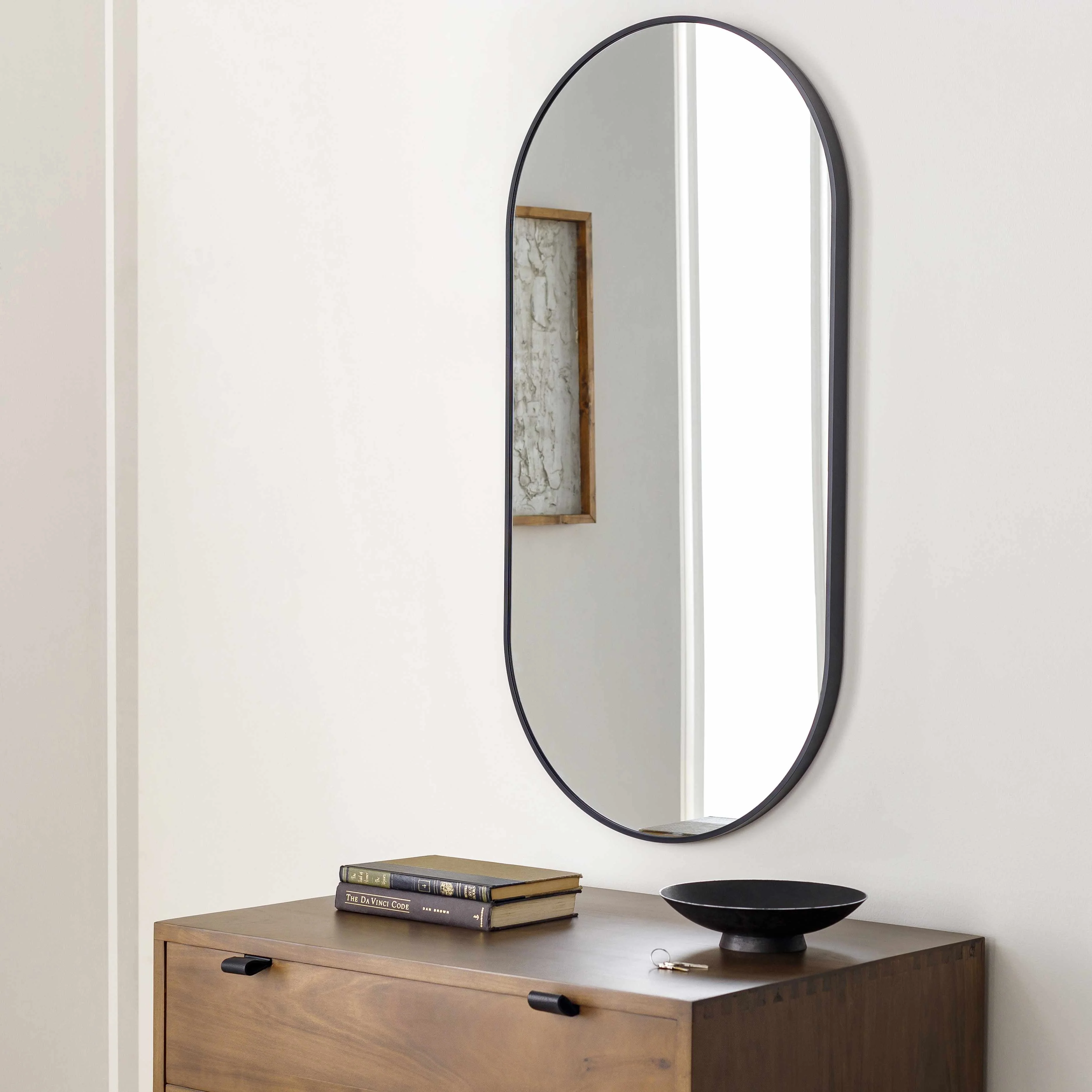 Hagenburg Black Iron Frame Mirror - Image 7