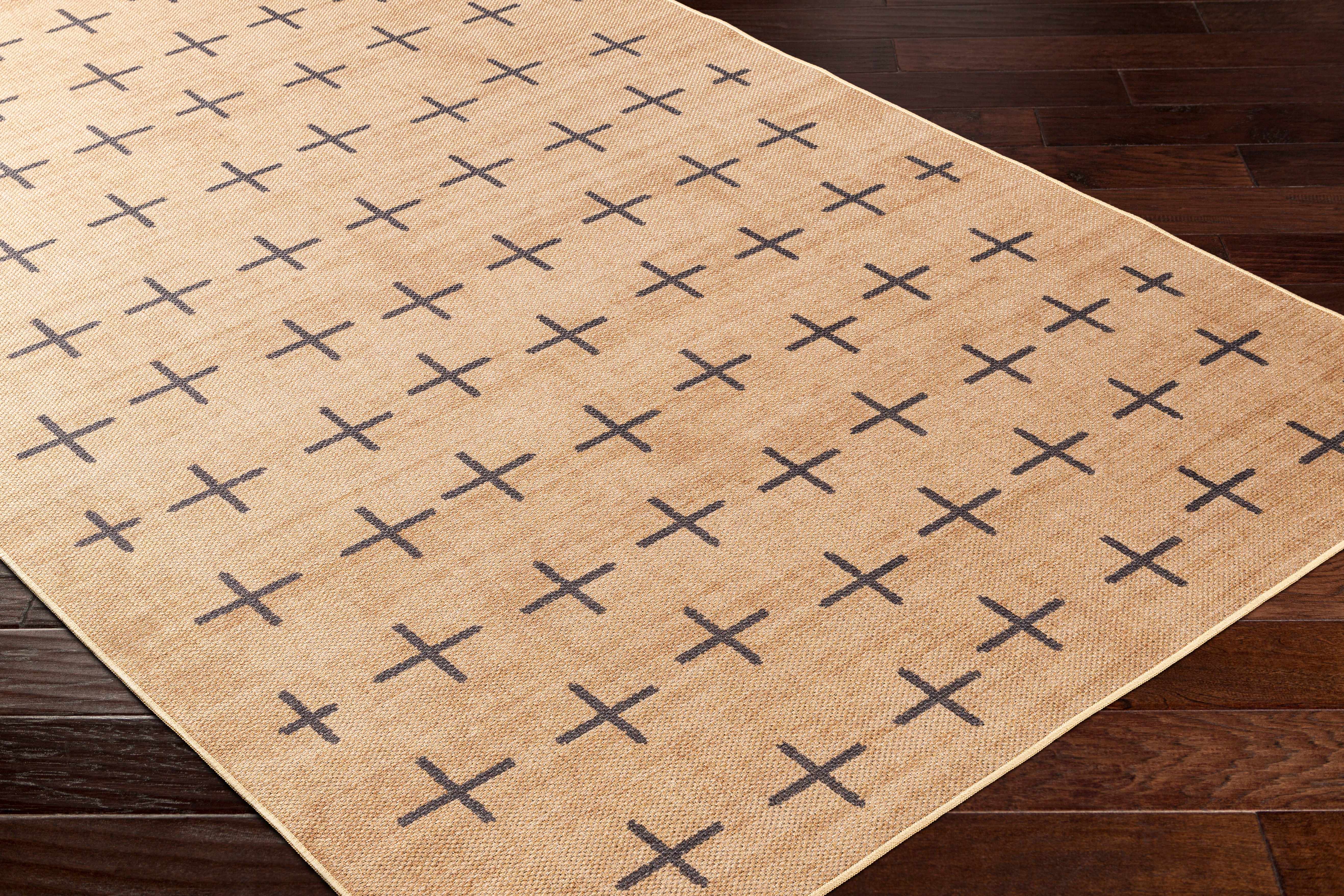 Haimi Black Washable Jutely Rug - Clearance - Image 2