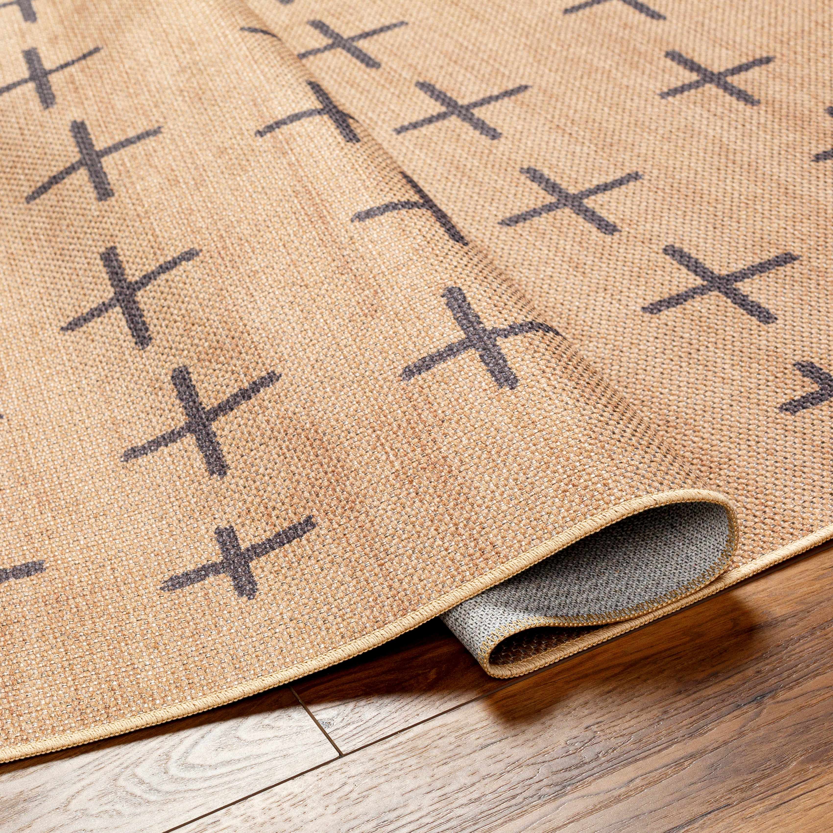 Haimi Black Washable Jutely Rug - Clearance - Image 4
