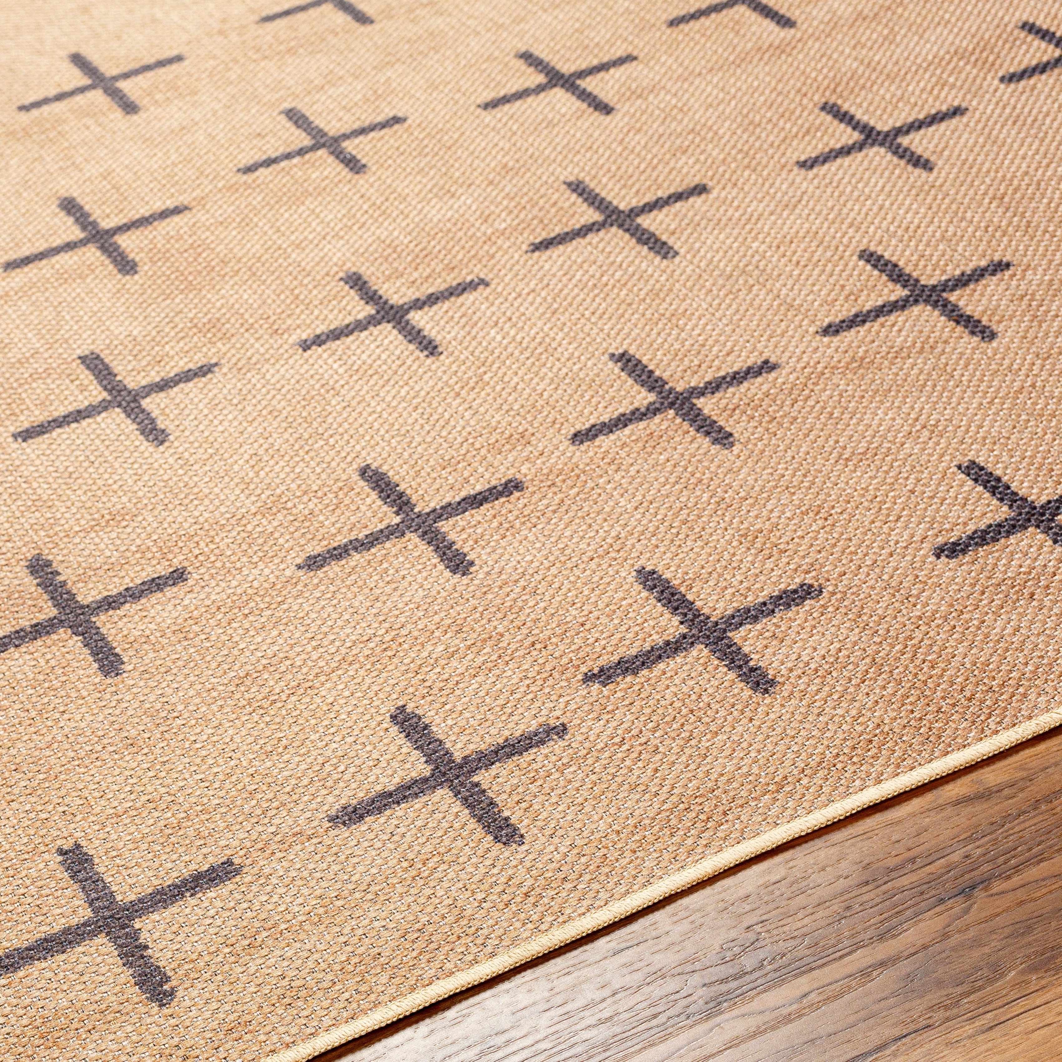 Haimi Black Washable Jutely Rug - Clearance - Image 7