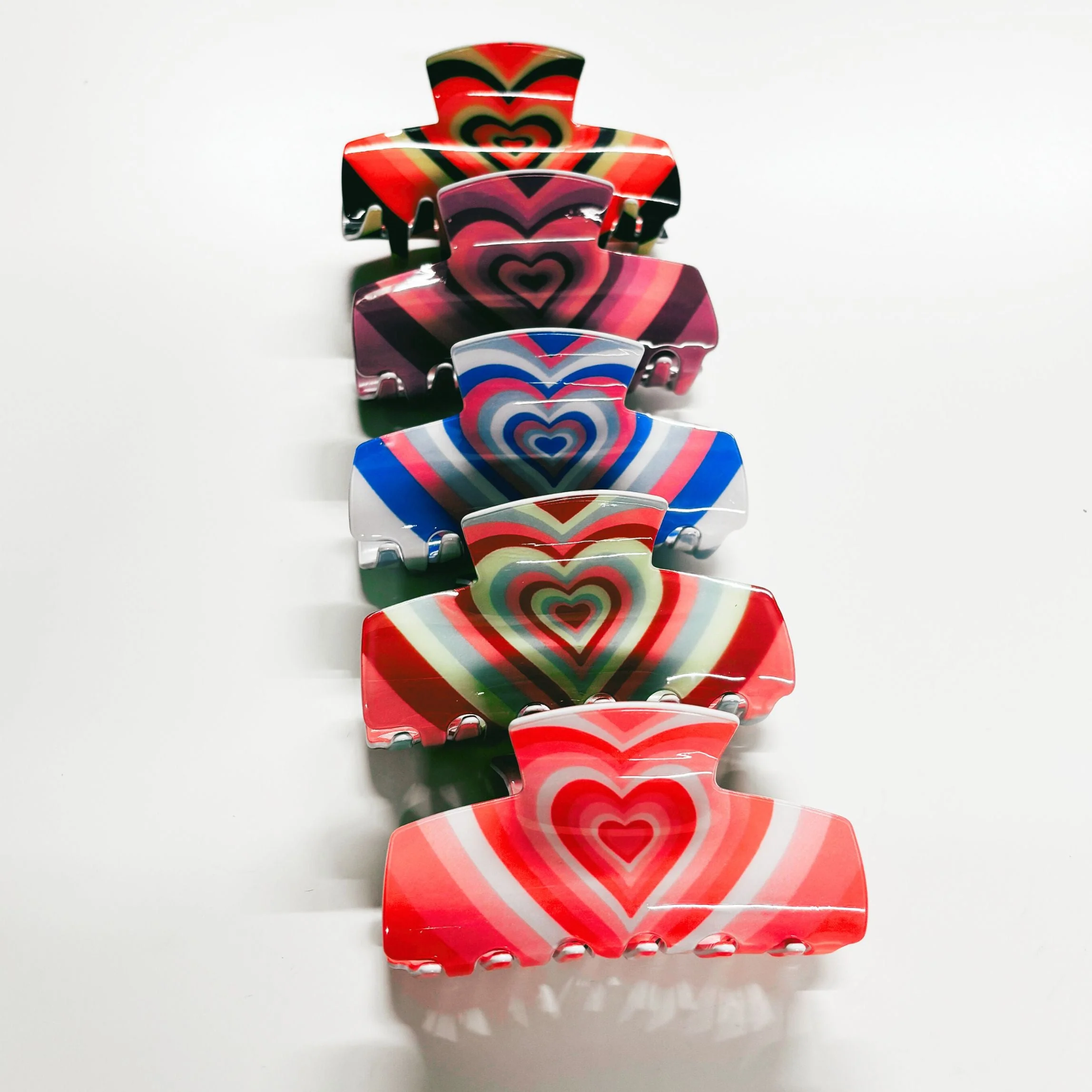 Hair Clip Gift Box | Groovy 70s Hair Claw Clips Set of 5 - Image 6