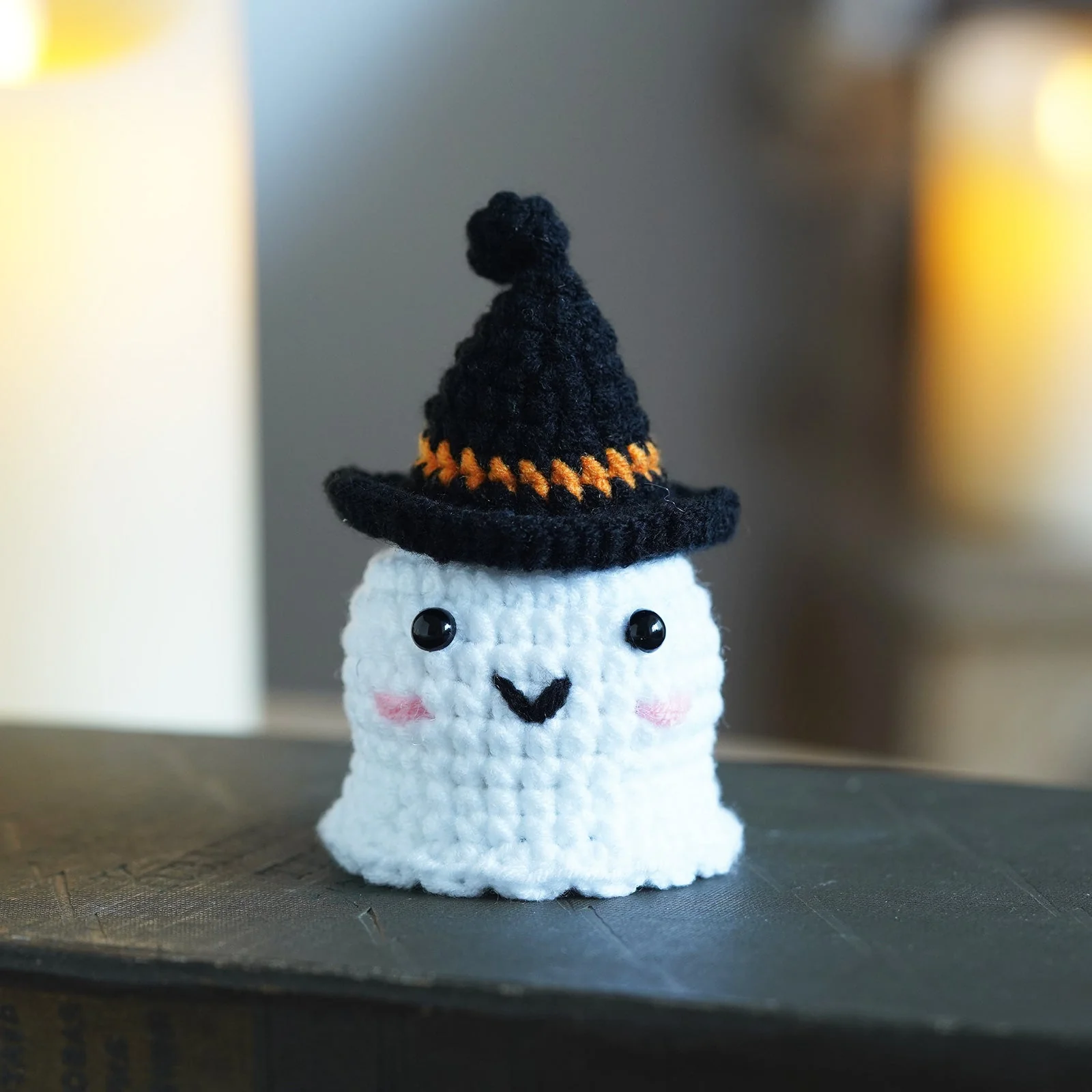 Halloween Plants with Ghost Amigurumi DIY Crochet Kit Wizardi F07N8-M226 - Image 3