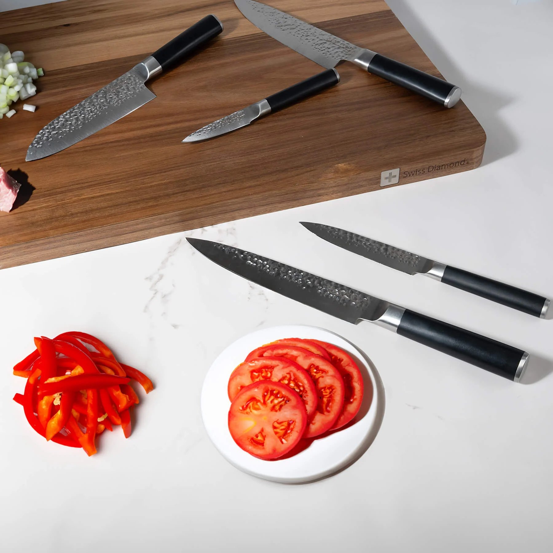 Hammered 5-Piece Knife Set - Image 2