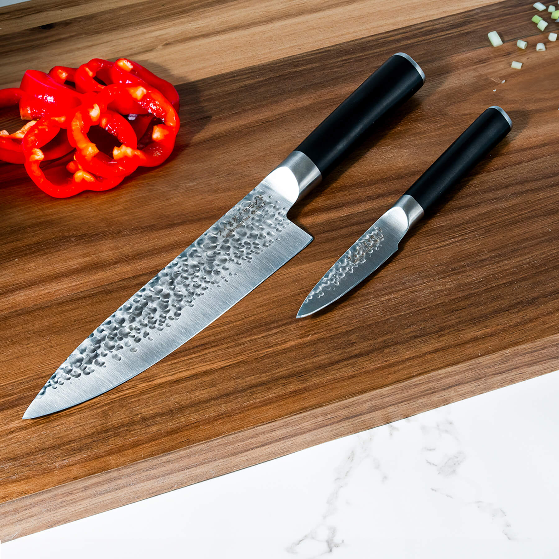 Hammered Chef Paring Set - Image 3