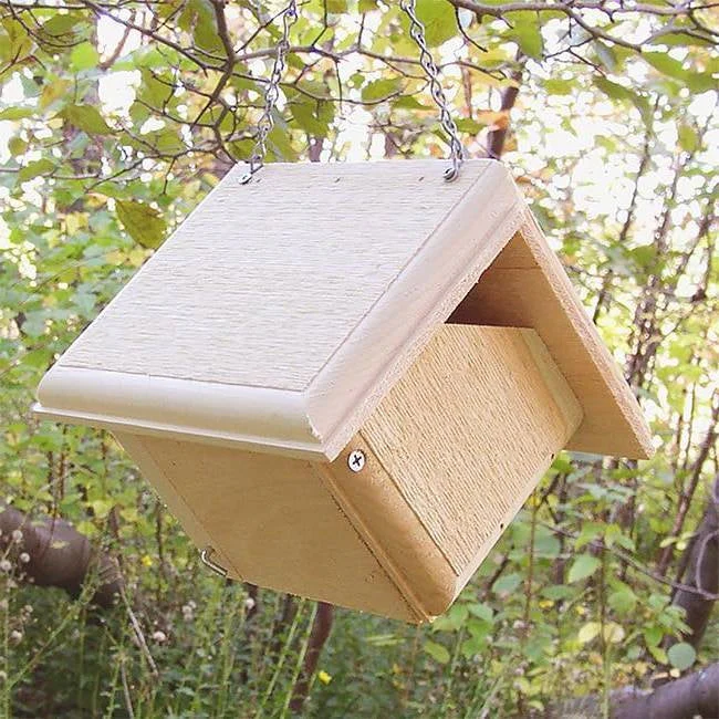 Hand Crafted Pine Wood Hanging Bird House for Carolina Wrens - Made in USA - Image 2