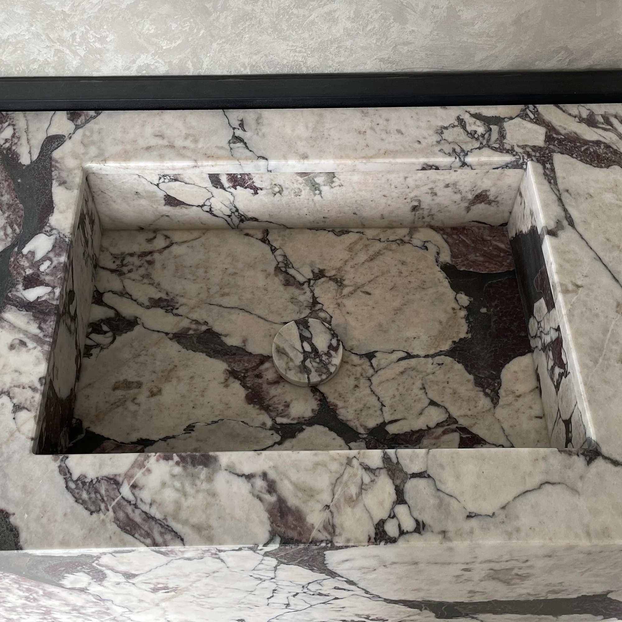 HANDCRAFTED CALACATTA VIOLA MARBLE SINK (NS-068) - Image 3