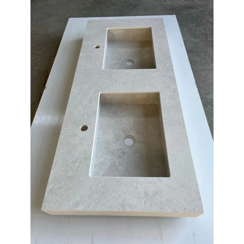HANDCRAFTED CHIANCA DI OSTUNI ENGINEERED PORCELAIN SINK (ES-066) - Image 5