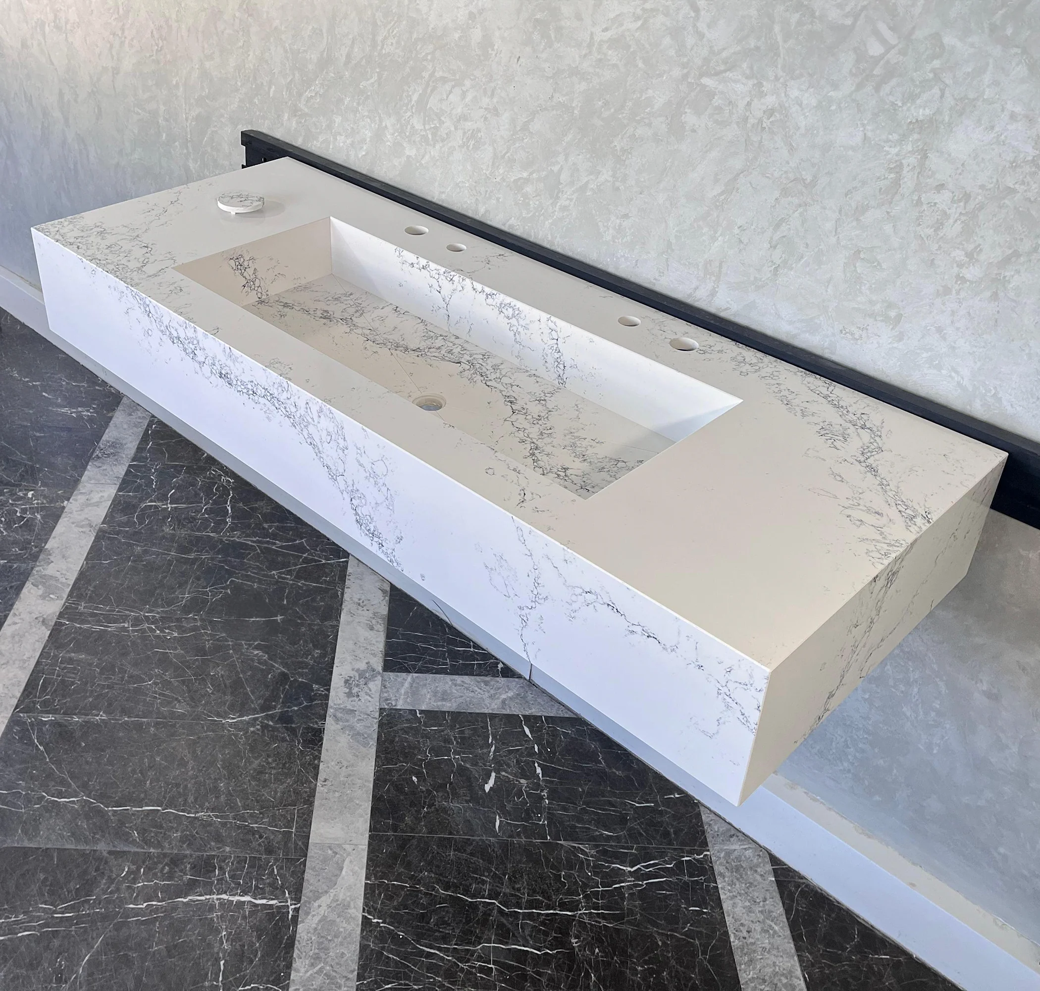 HANDCRAFTED CUSTOM COANTE CALACATTA RIVIERA SINK (QU-099) - Image 5