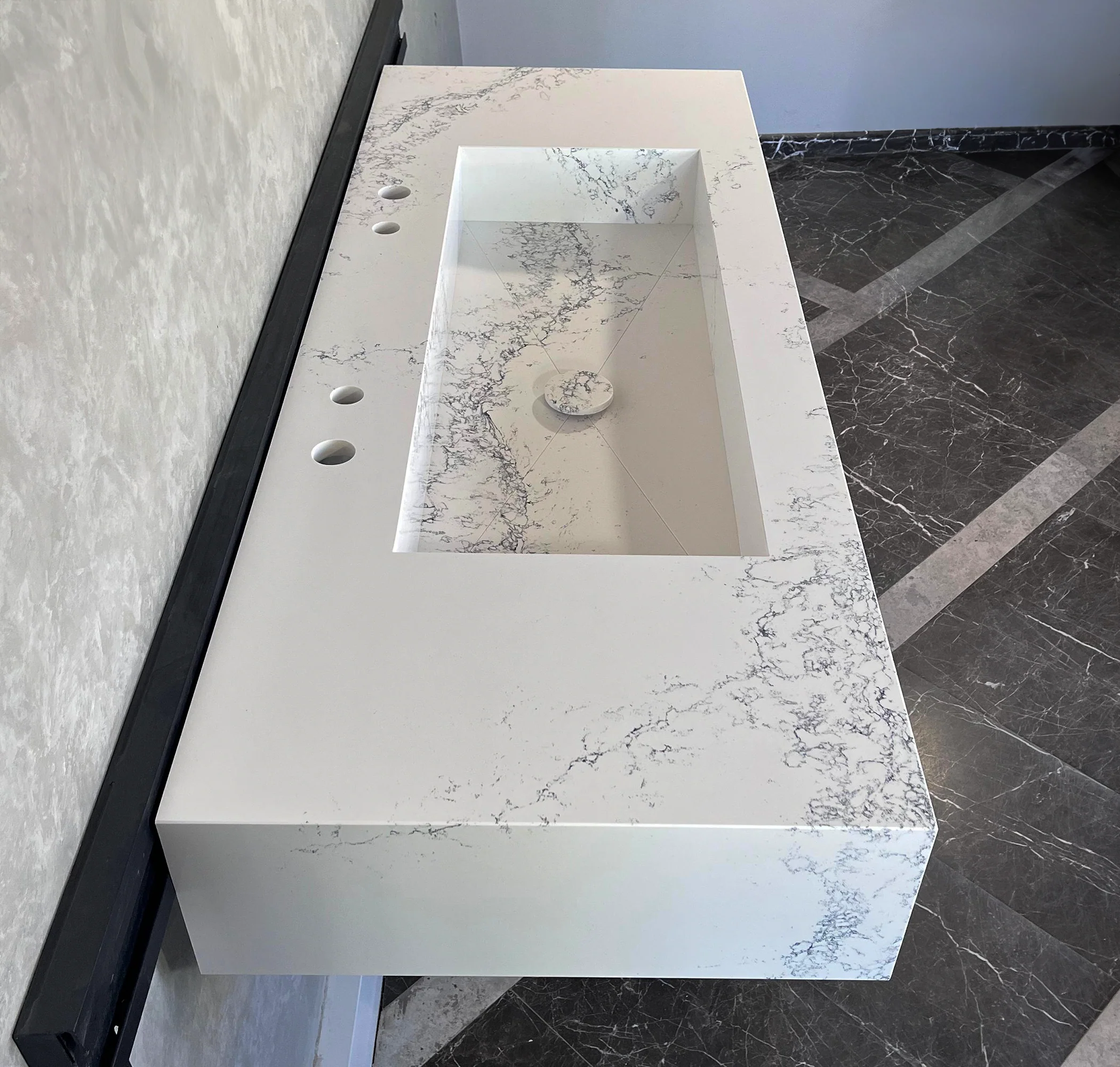 HANDCRAFTED CUSTOM COANTE CALACATTA RIVIERA SINK (QU-099) - Image 6