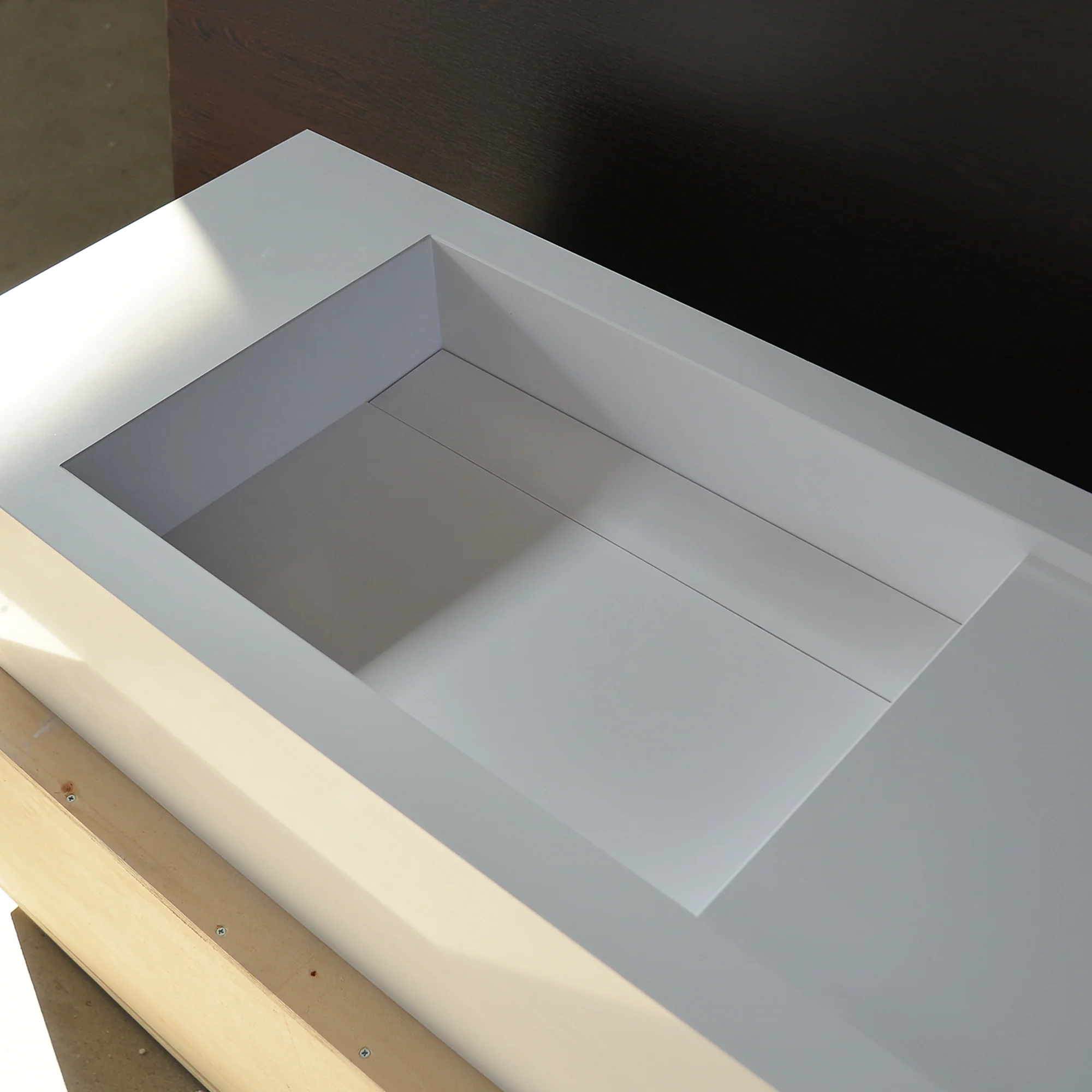 Handcrafted Custom Double Quartz Sink (QU-097) - Image 10