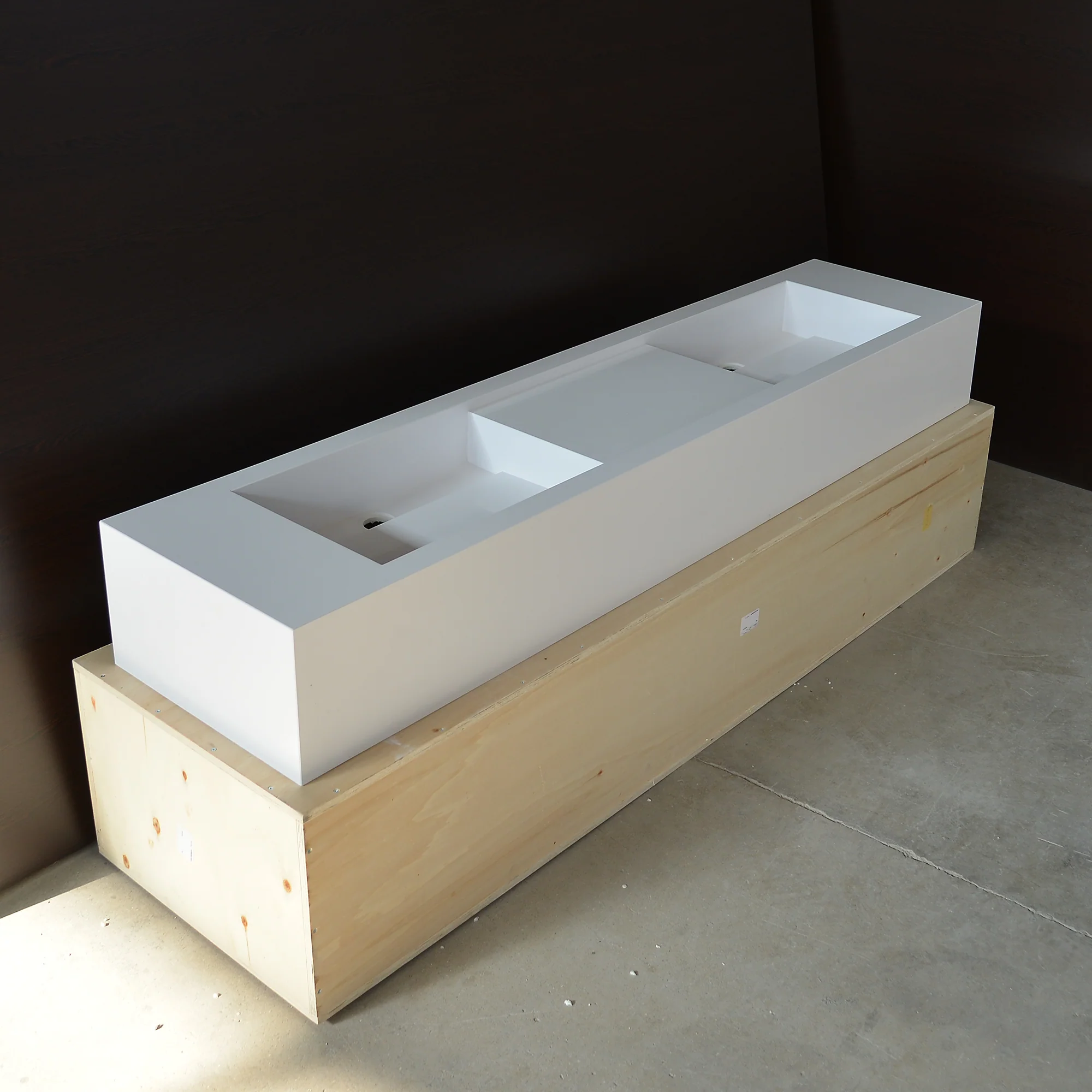 Handcrafted Custom Double Quartz Sink (QU-097) - Image 2