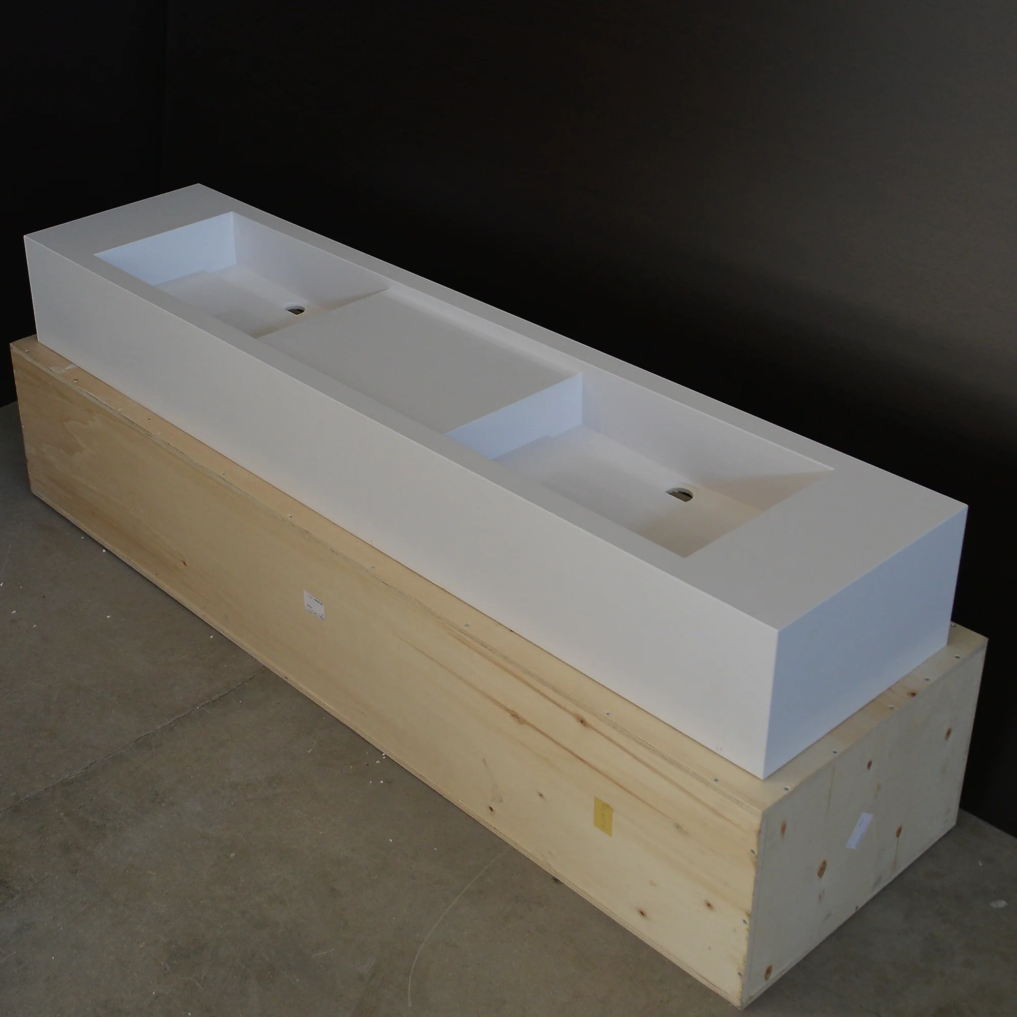 Handcrafted Custom Double Quartz Sink (QU-097) - Image 3