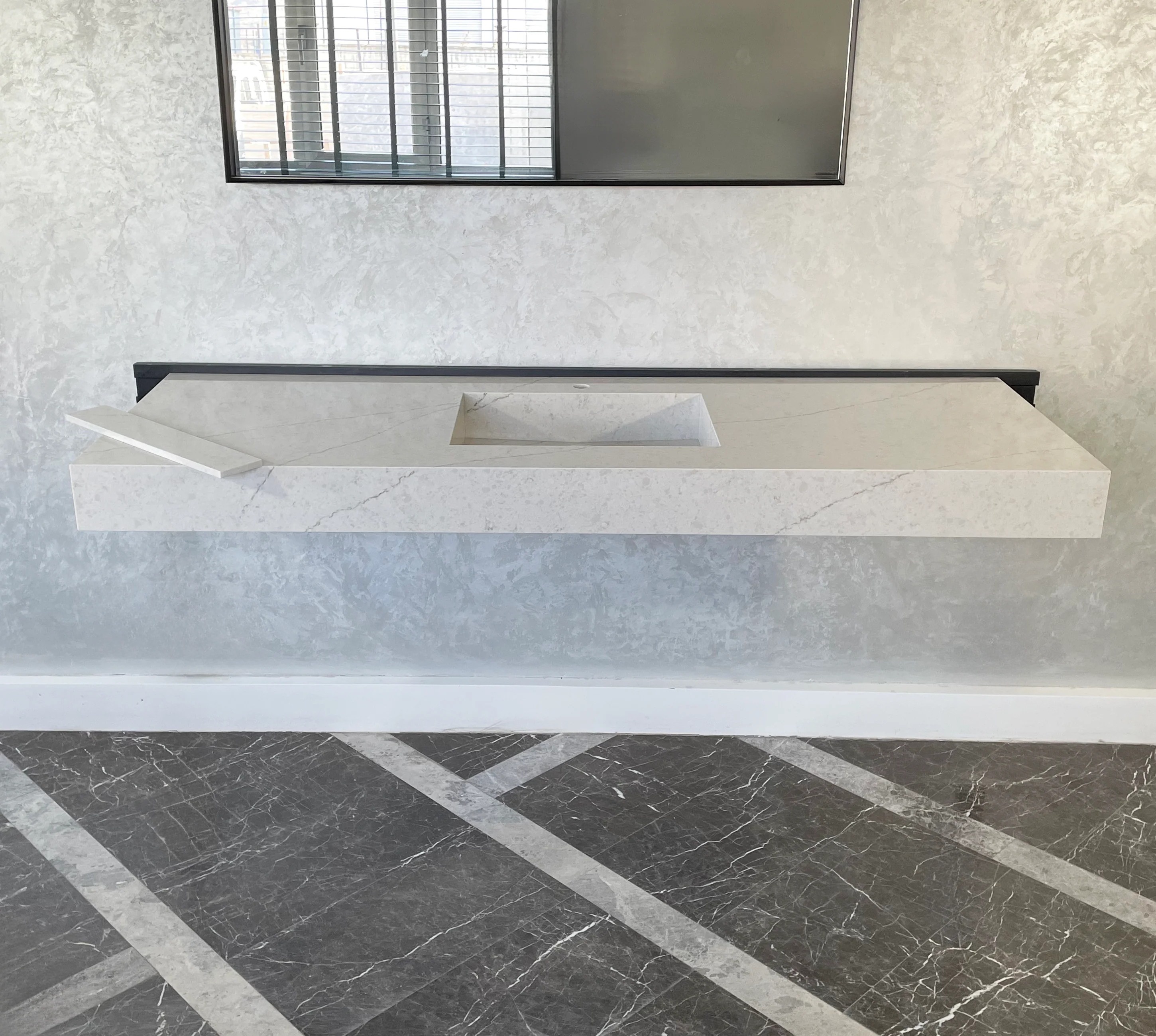 HANDCRAFTED CUSTOM DOUBLE QUARTZ SINK (QU-086) - Image 2