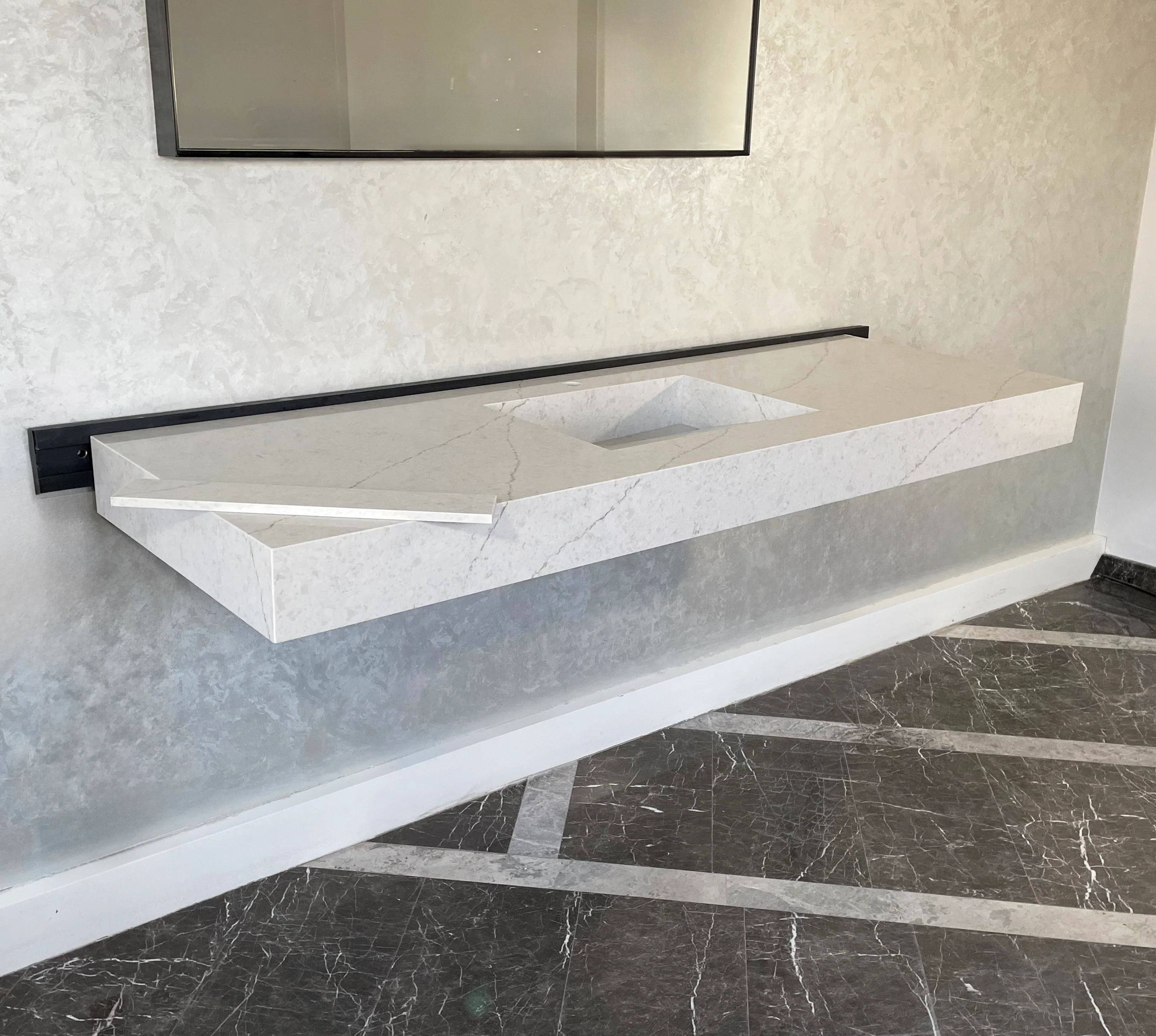 HANDCRAFTED CUSTOM DOUBLE QUARTZ SINK (QU-086) - Image 6