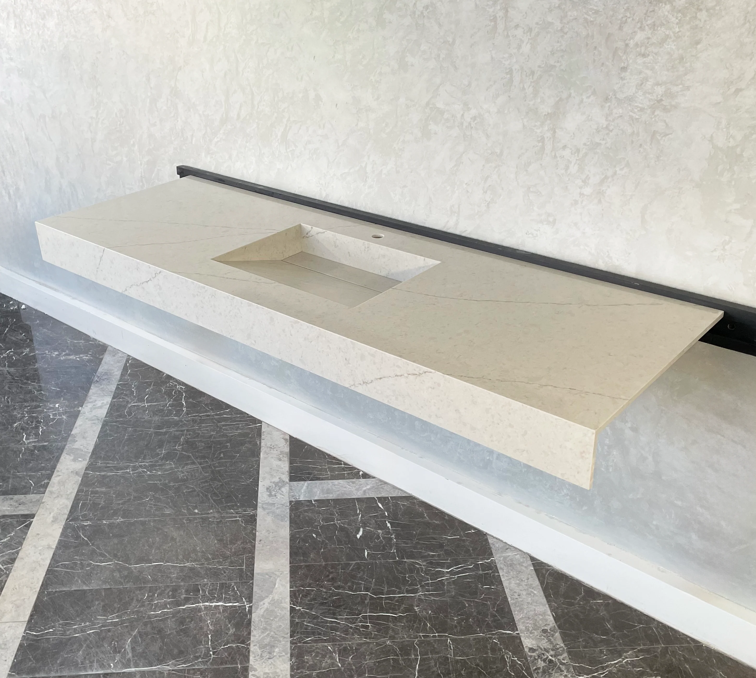 HANDCRAFTED CUSTOM DOUBLE QUARTZ SINK (QU-086) - Image 8