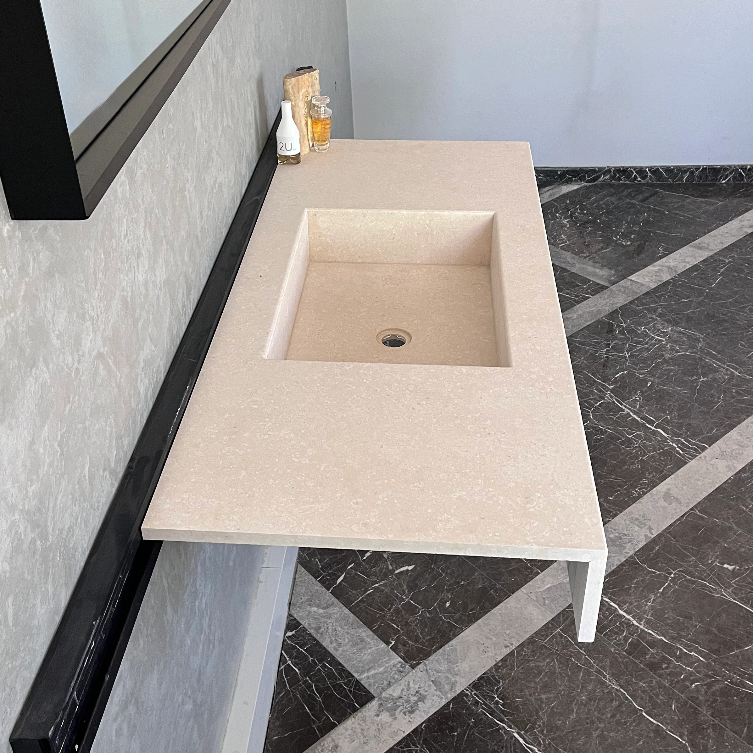HANDCRAFTED CUSTOM LIMESTONE SINK (NS-062) - Image 2