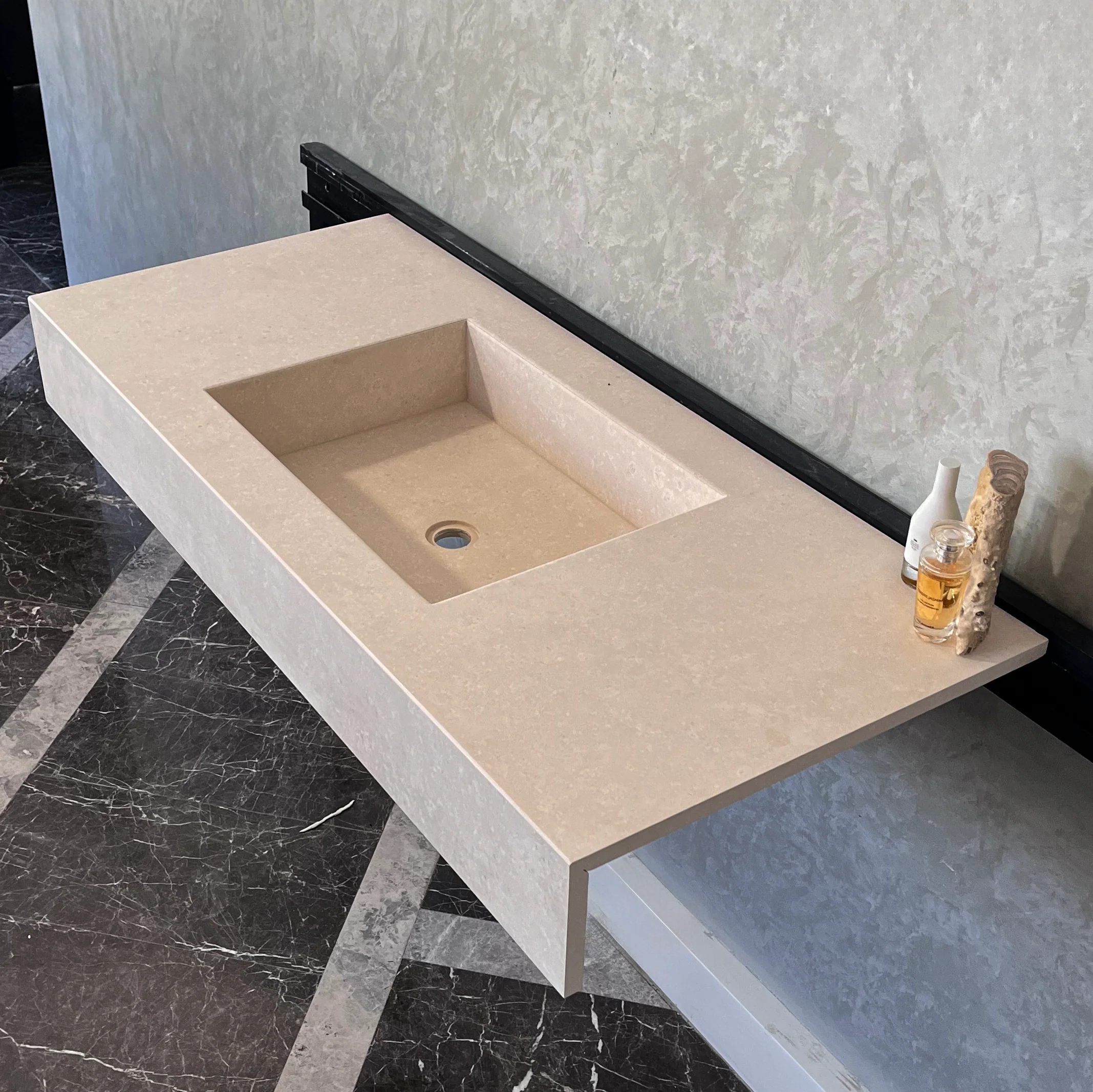 HANDCRAFTED CUSTOM LIMESTONE SINK (NS-062) - Image 8