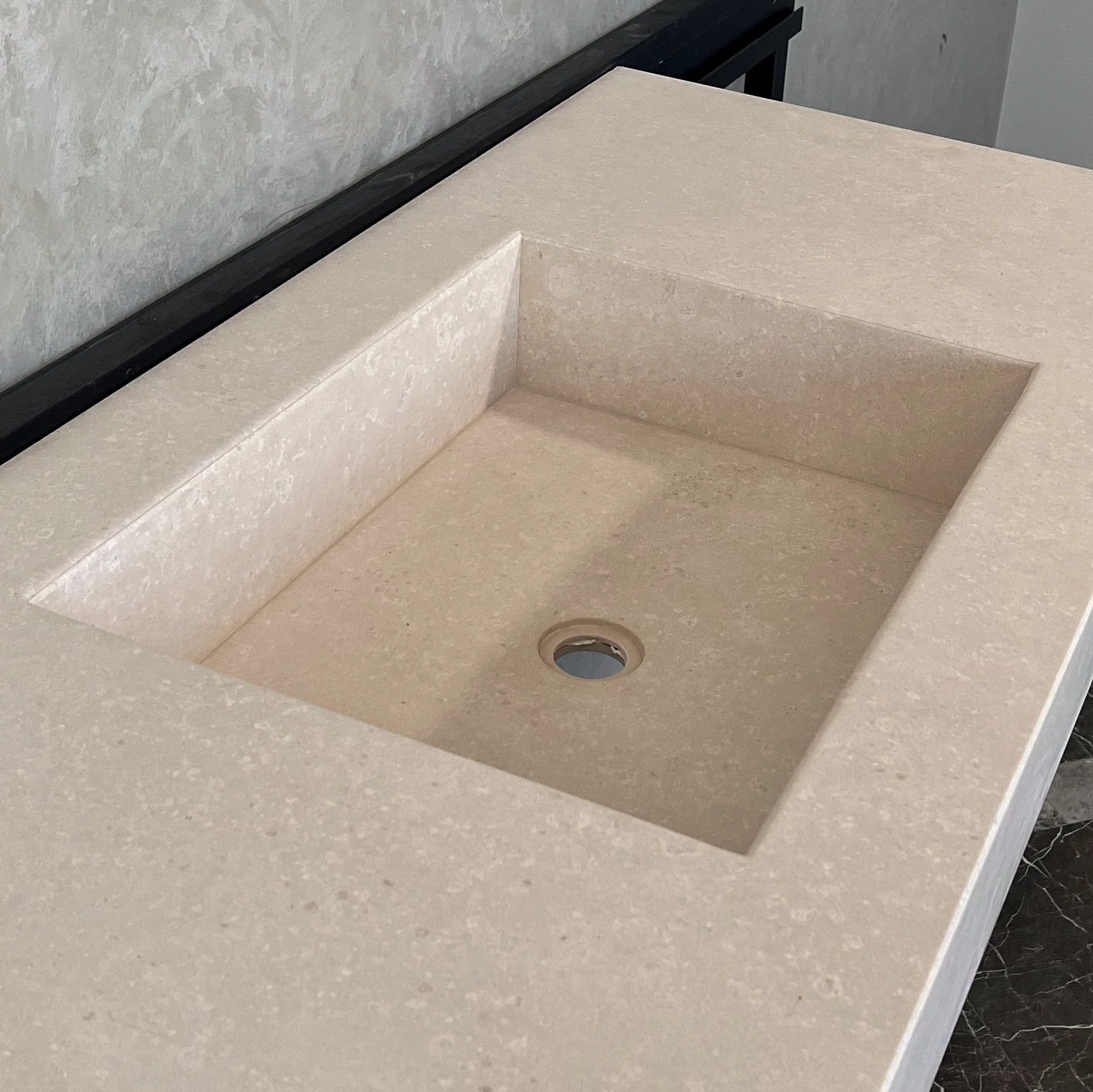 HANDCRAFTED CUSTOM LIMESTONE SINK (NS-062) - Image 9