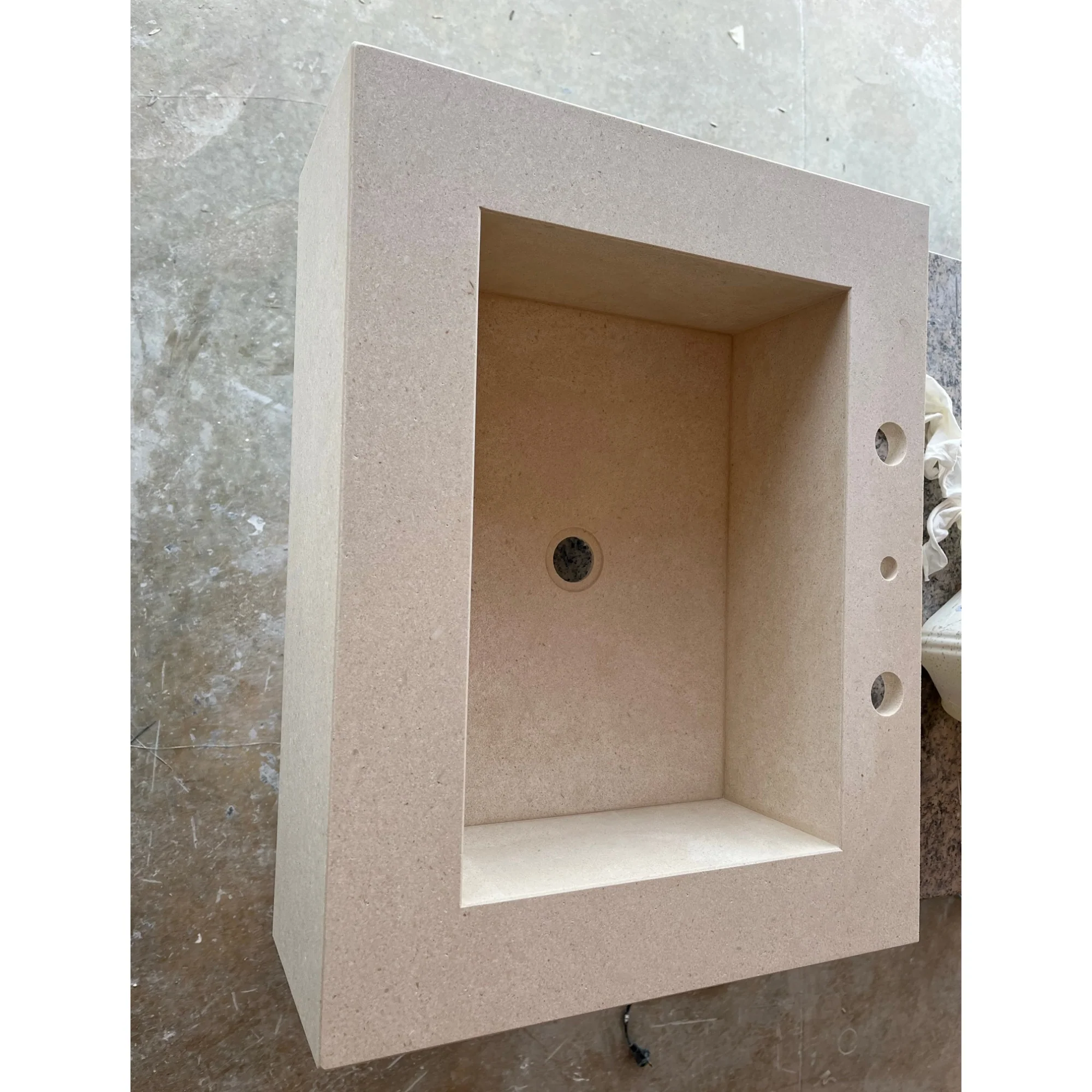 HANDCRAFTED CUSTOM LIMESTONE SINK (NS-051) - Image 2