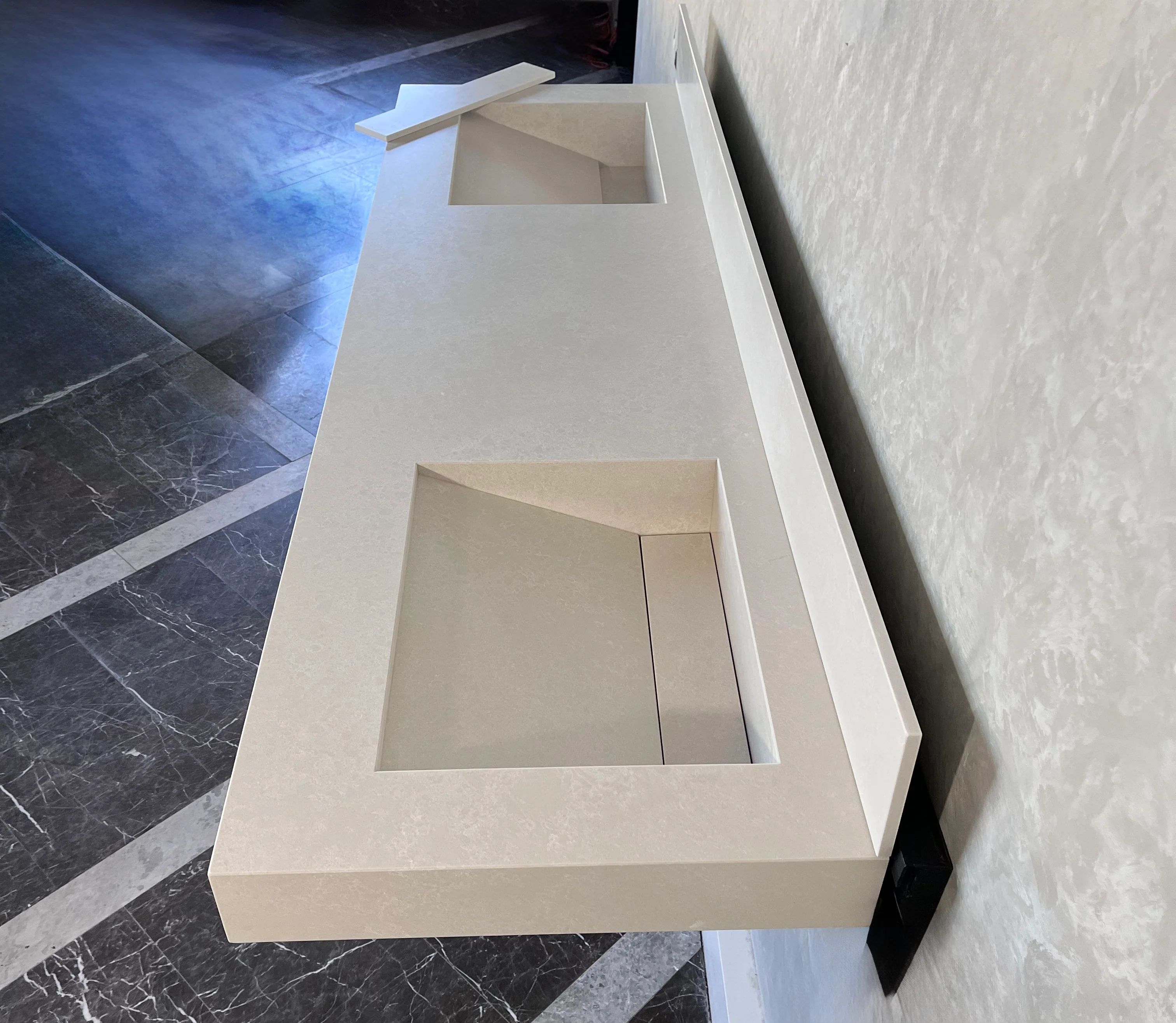 HANDCRAFTED CUSTOM QUARTZ DOUBLE SINK (QU-091) - Image 3