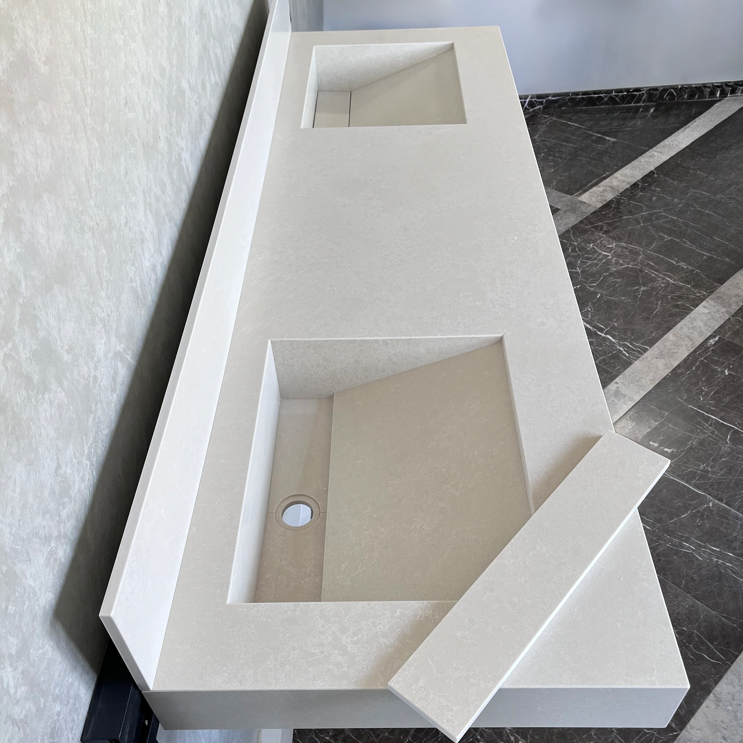 HANDCRAFTED CUSTOM QUARTZ DOUBLE SINK (QU-091) - Image 5