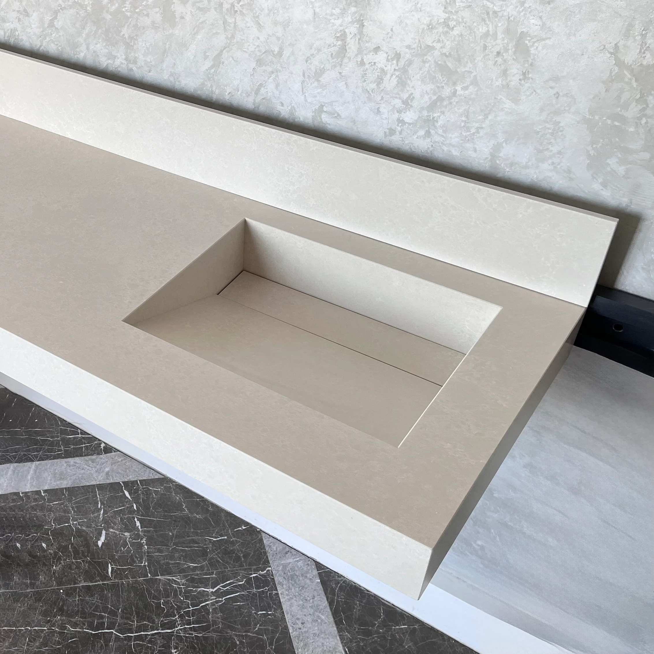 HANDCRAFTED CUSTOM QUARTZ DOUBLE SINK (QU-091) - Image 8