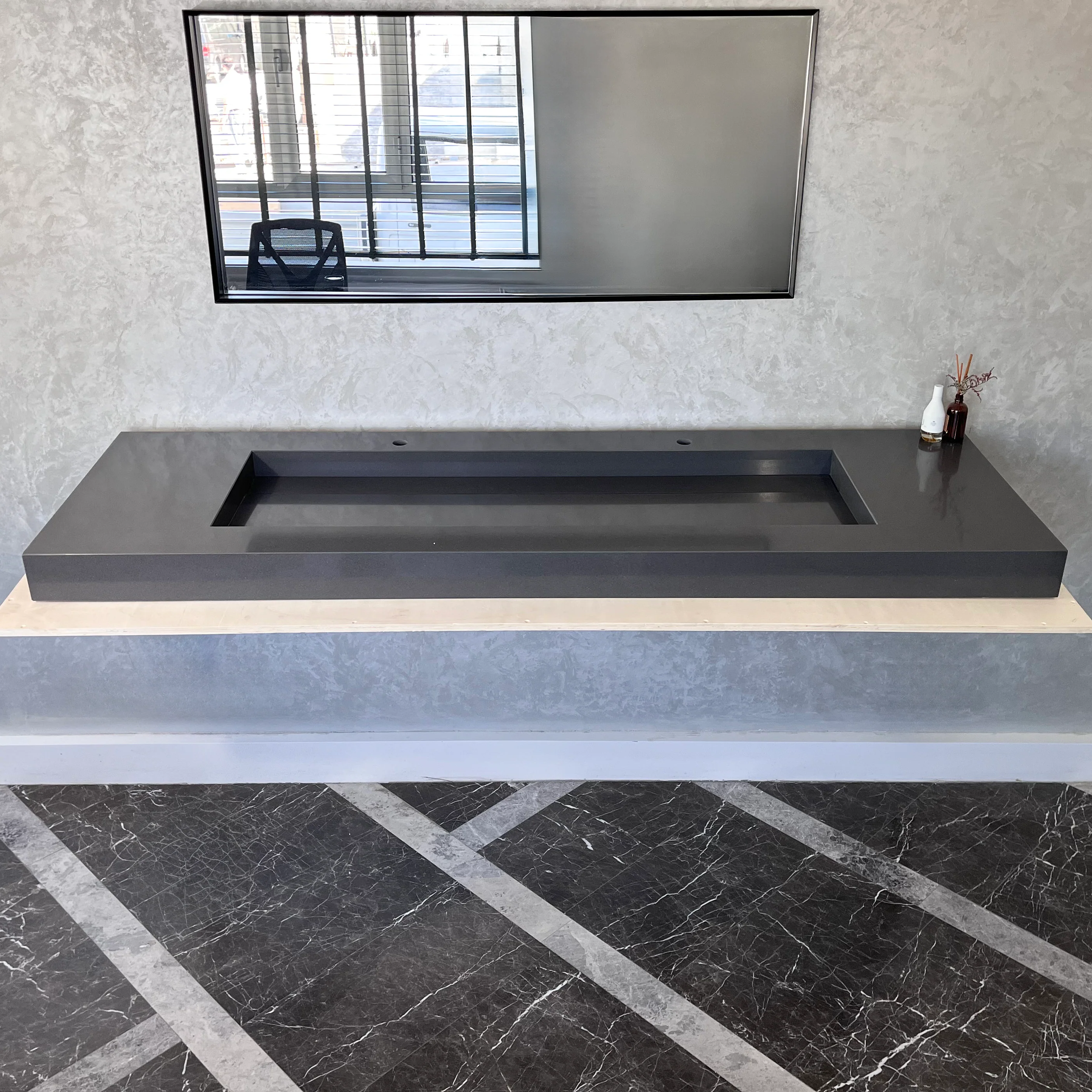 HANDCRAFTED CUSTOM QUARTZ SINK (QU-090) - Image 2