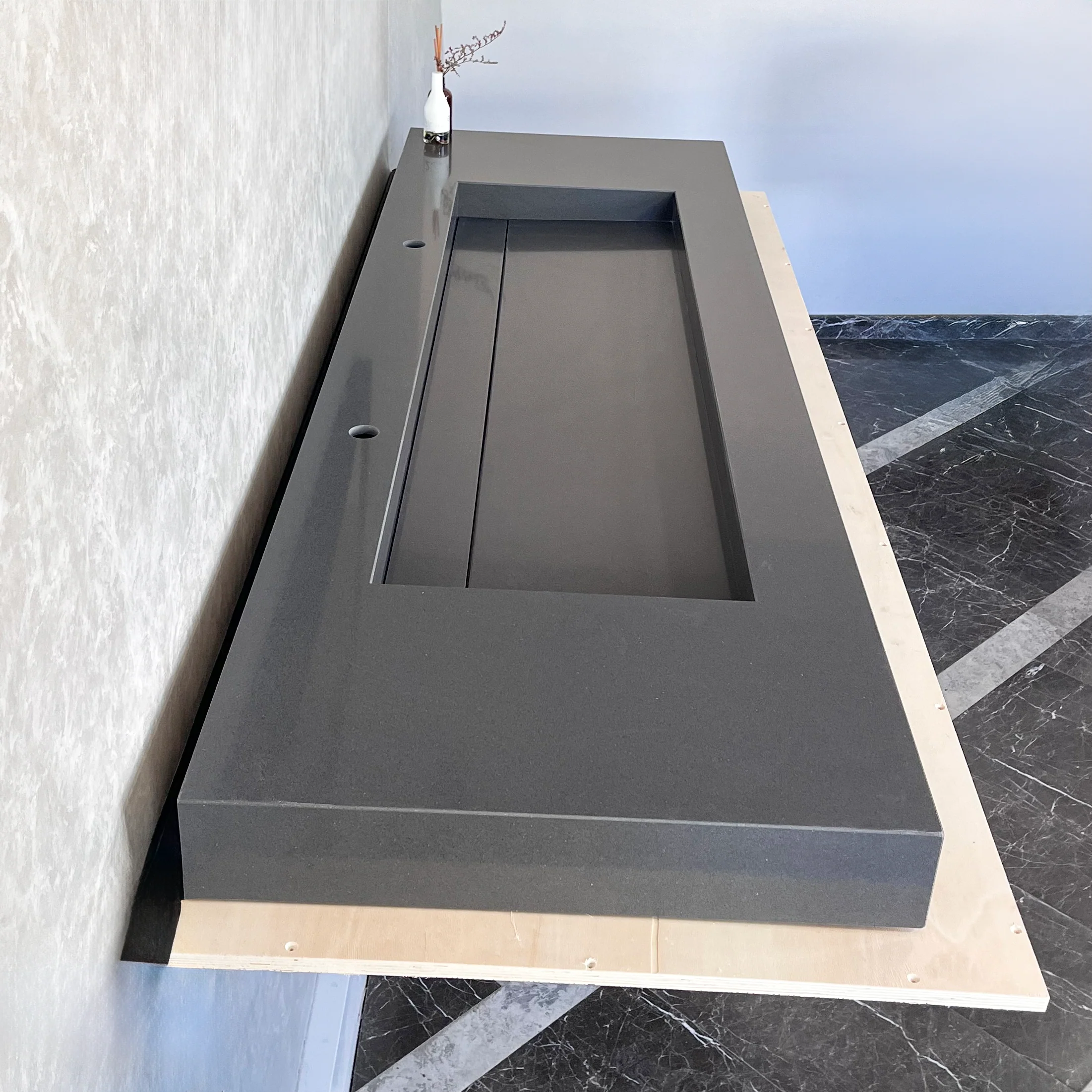 HANDCRAFTED CUSTOM QUARTZ SINK (QU-090) - Image 3