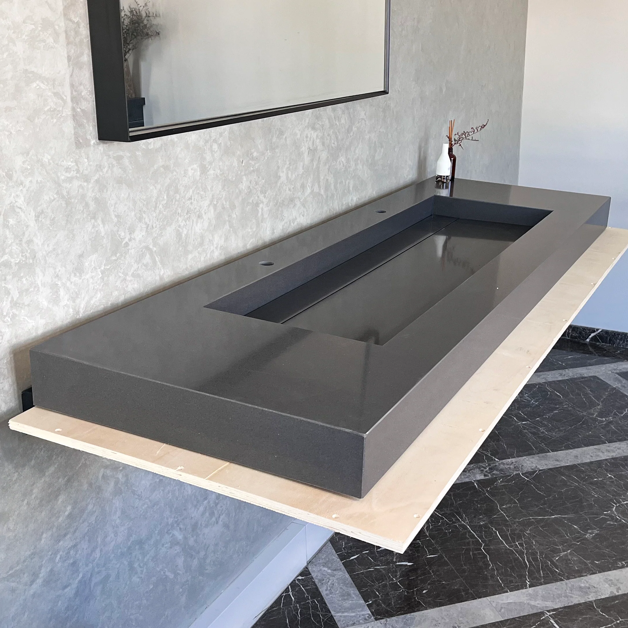 HANDCRAFTED CUSTOM QUARTZ SINK (QU-090) - Image 4