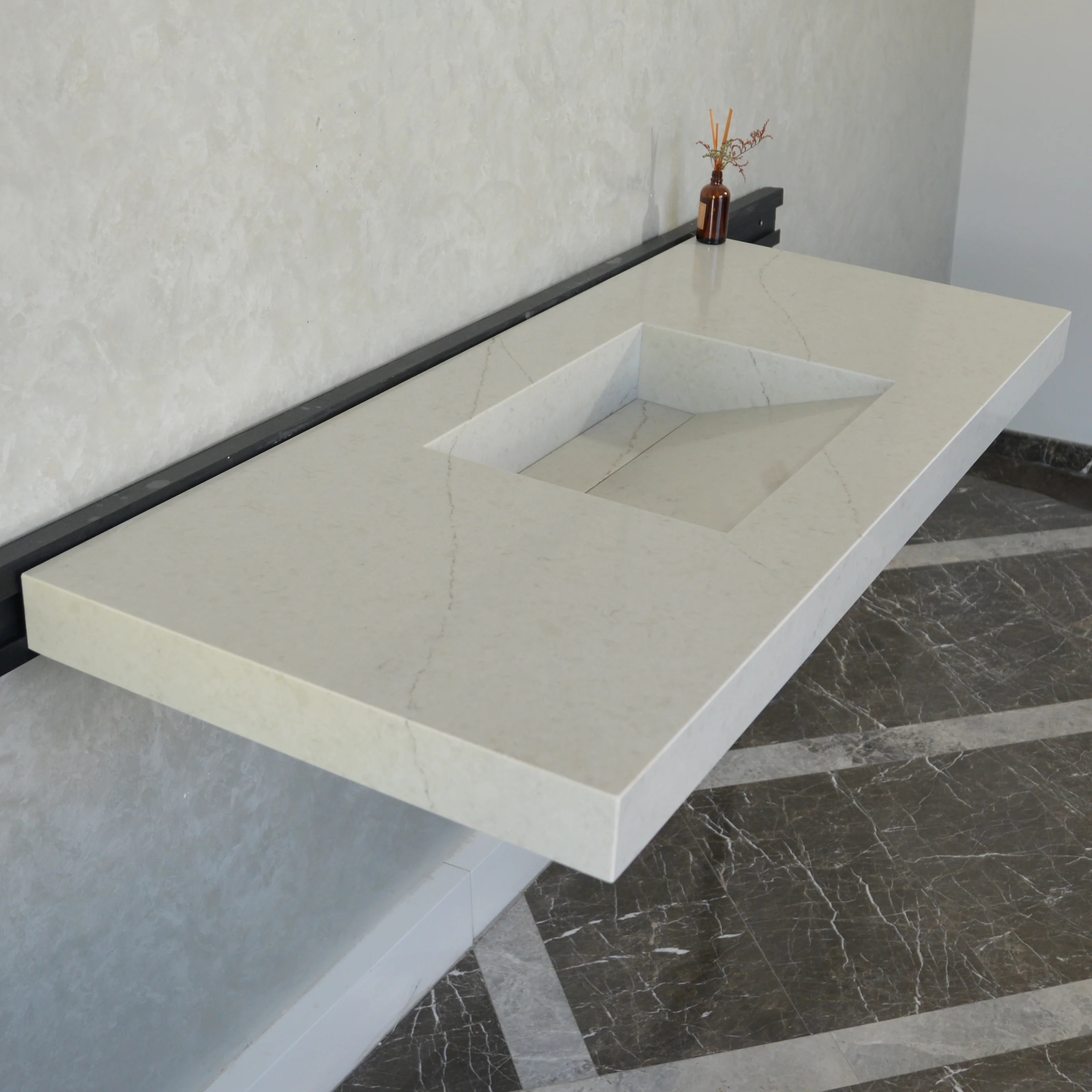 HANDCRAFTED CUSTOM QUARTZ SINK (QU-095) - Image 9