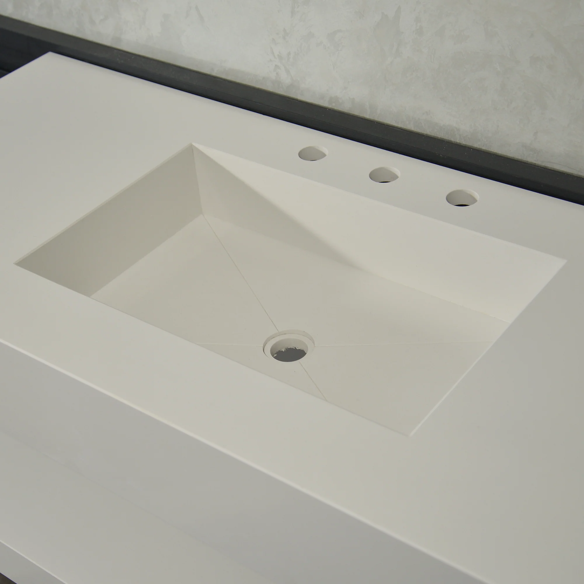 HANDCRAFTED CUSTOM QUARTZ SINK WITH SHIELF (QU-116) - Image 11