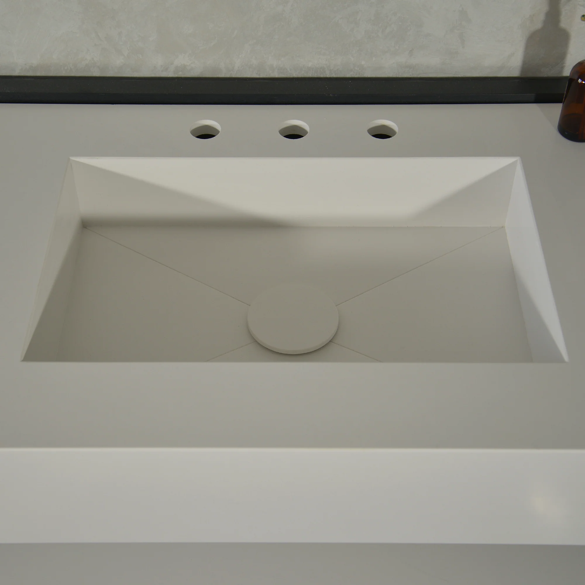 HANDCRAFTED CUSTOM QUARTZ SINK WITH SHIELF (QU-116) - Image 7
