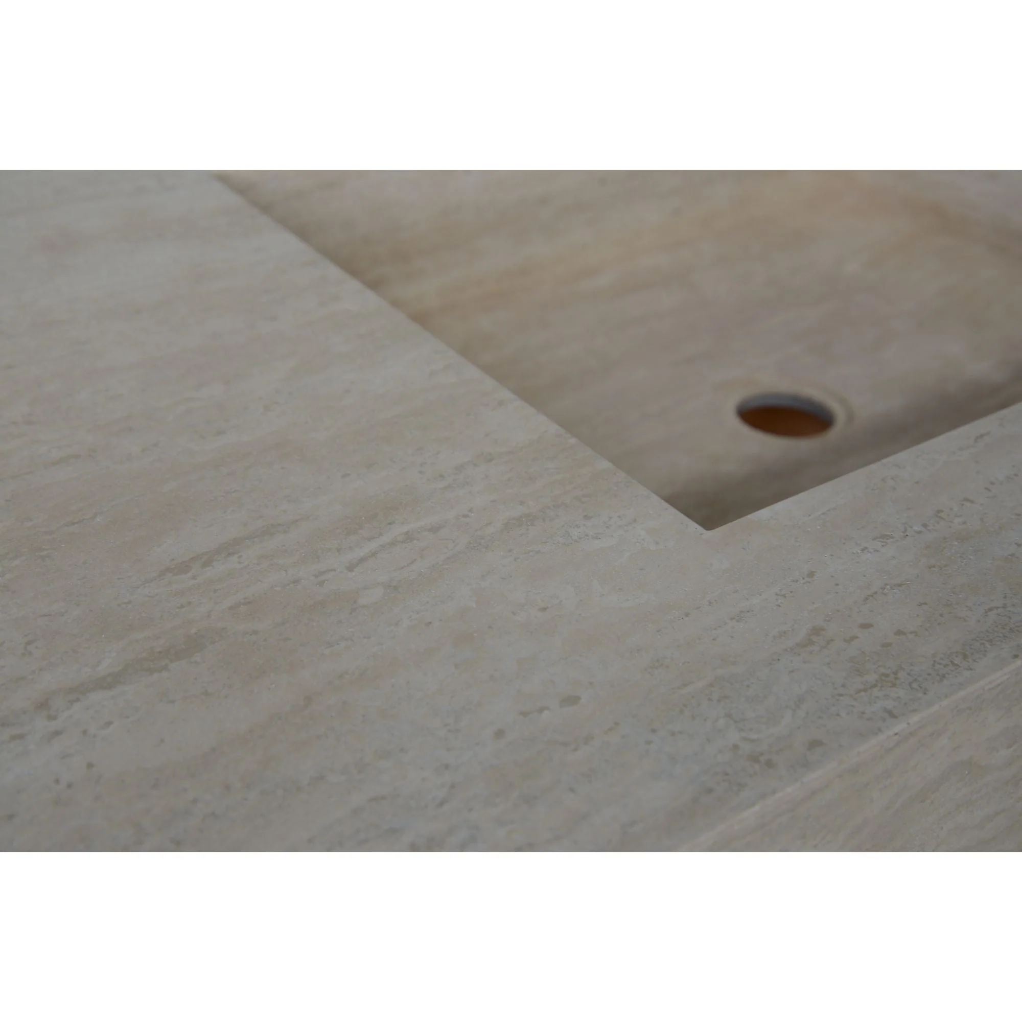 HANDCRAFTED CUSTOM TRAVERTINE DOUBLE SINK (TR-133) - Image 18
