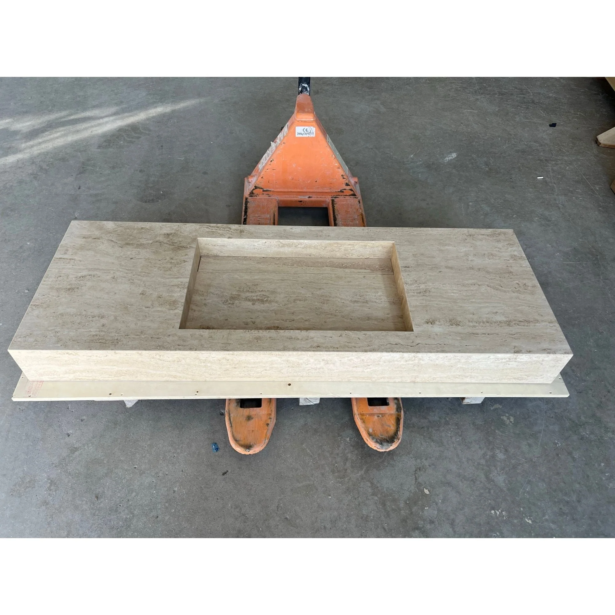 HANDCRAFTED CUSTOM TRAVERTINE SINK (TR-100) - Image 7