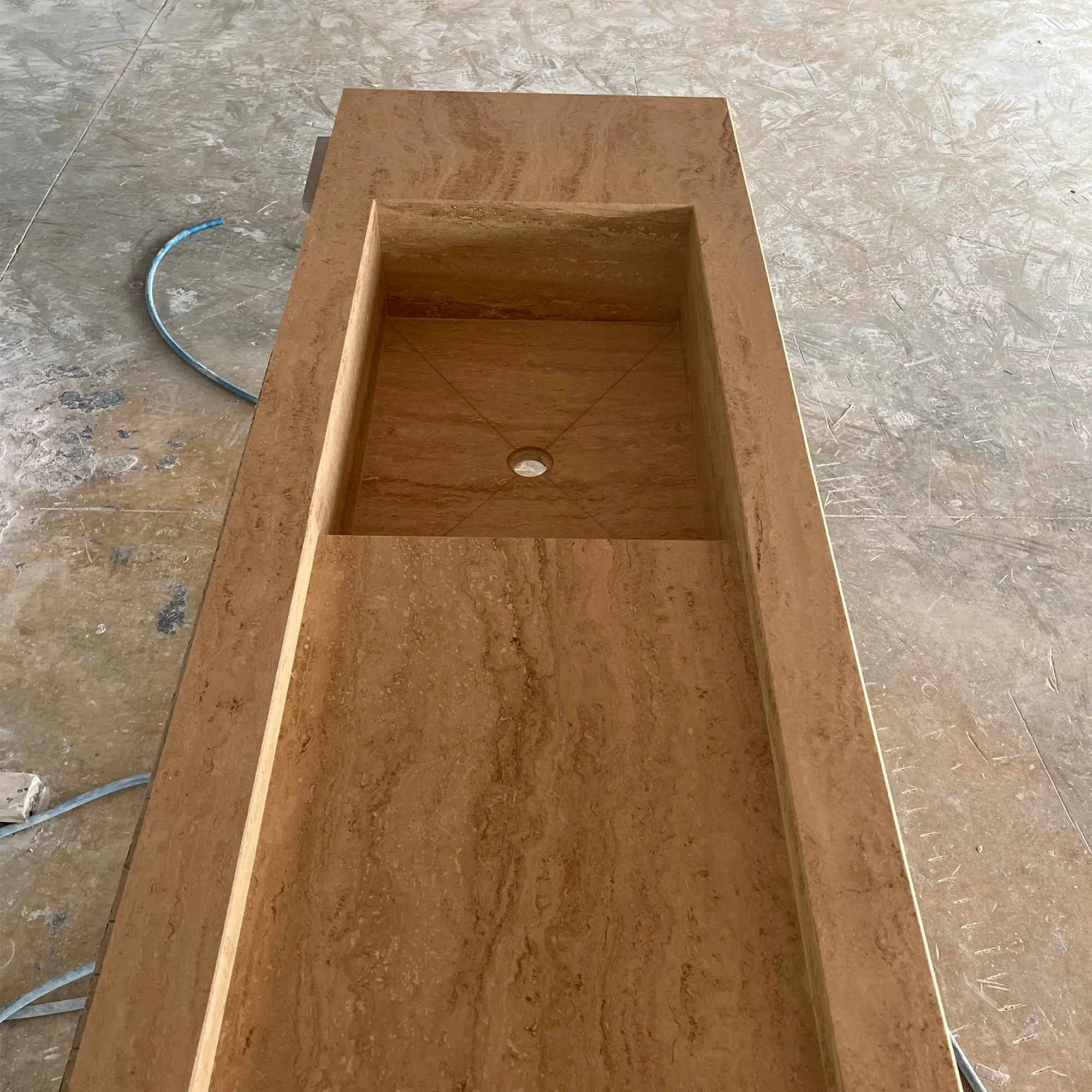 HANDCRAFTED CUSTOM TRAVERTINE SINK - 6 (TR-145) - Image 2