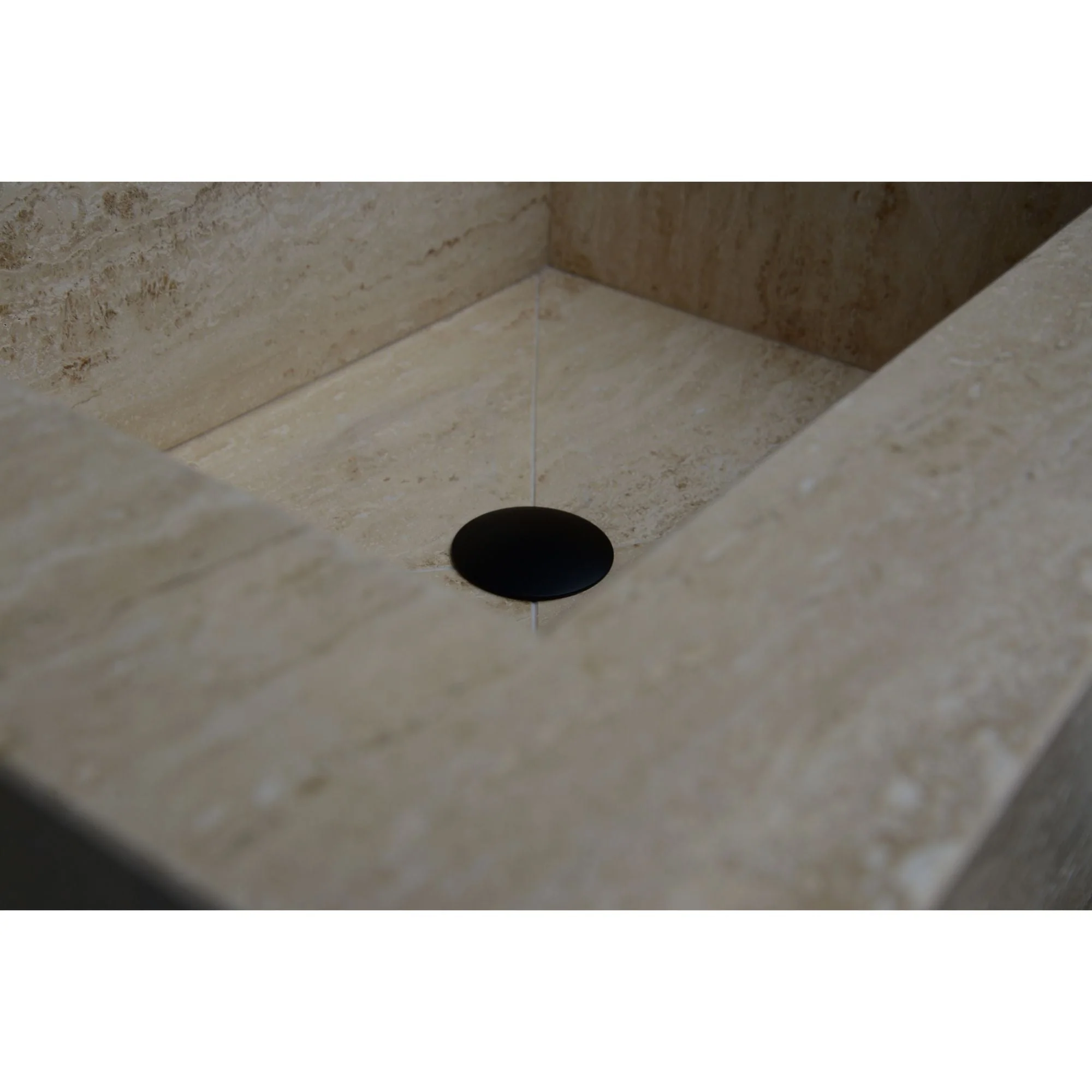 HANDCRAFTED CUSTOM TRAVERTINE SINK (TR-055) - Image 8