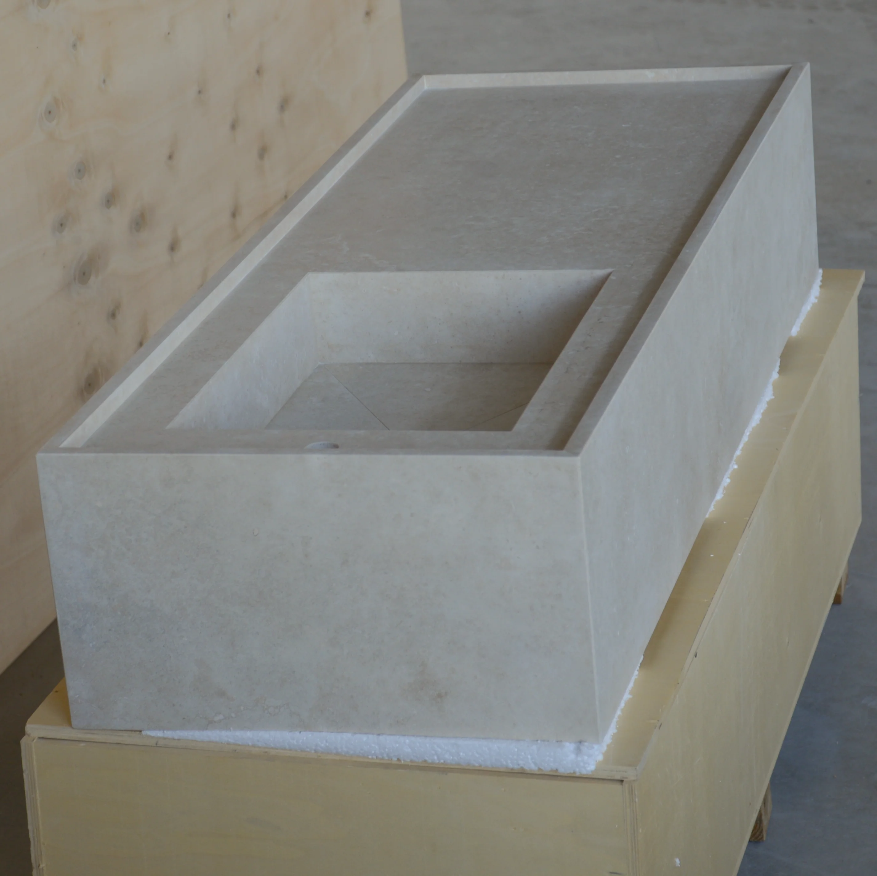 HANDCRAFTED CUSTOM TRAVERTINE SINK (TR-116) - Image 10