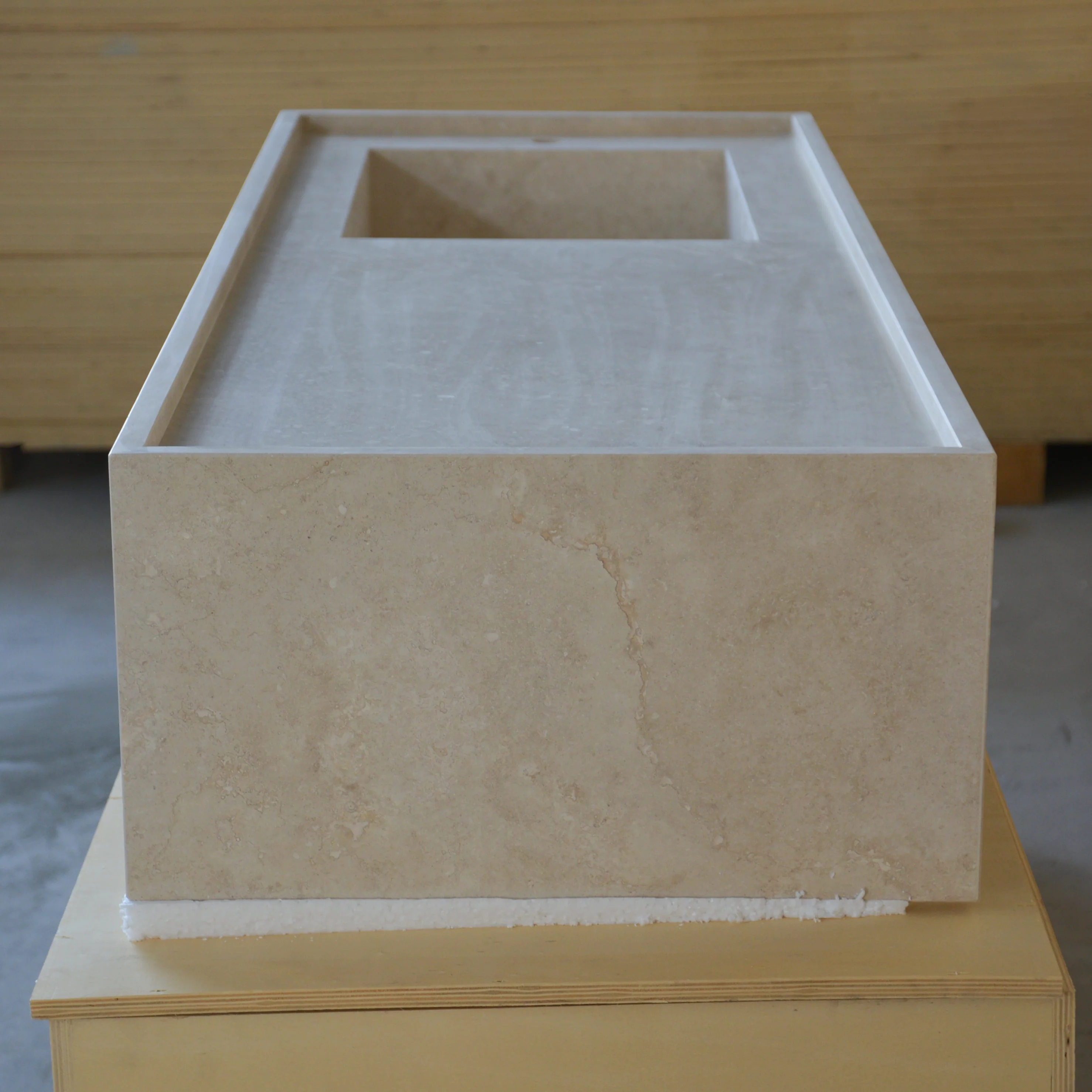 HANDCRAFTED CUSTOM TRAVERTINE SINK (TR-116) - Image 8