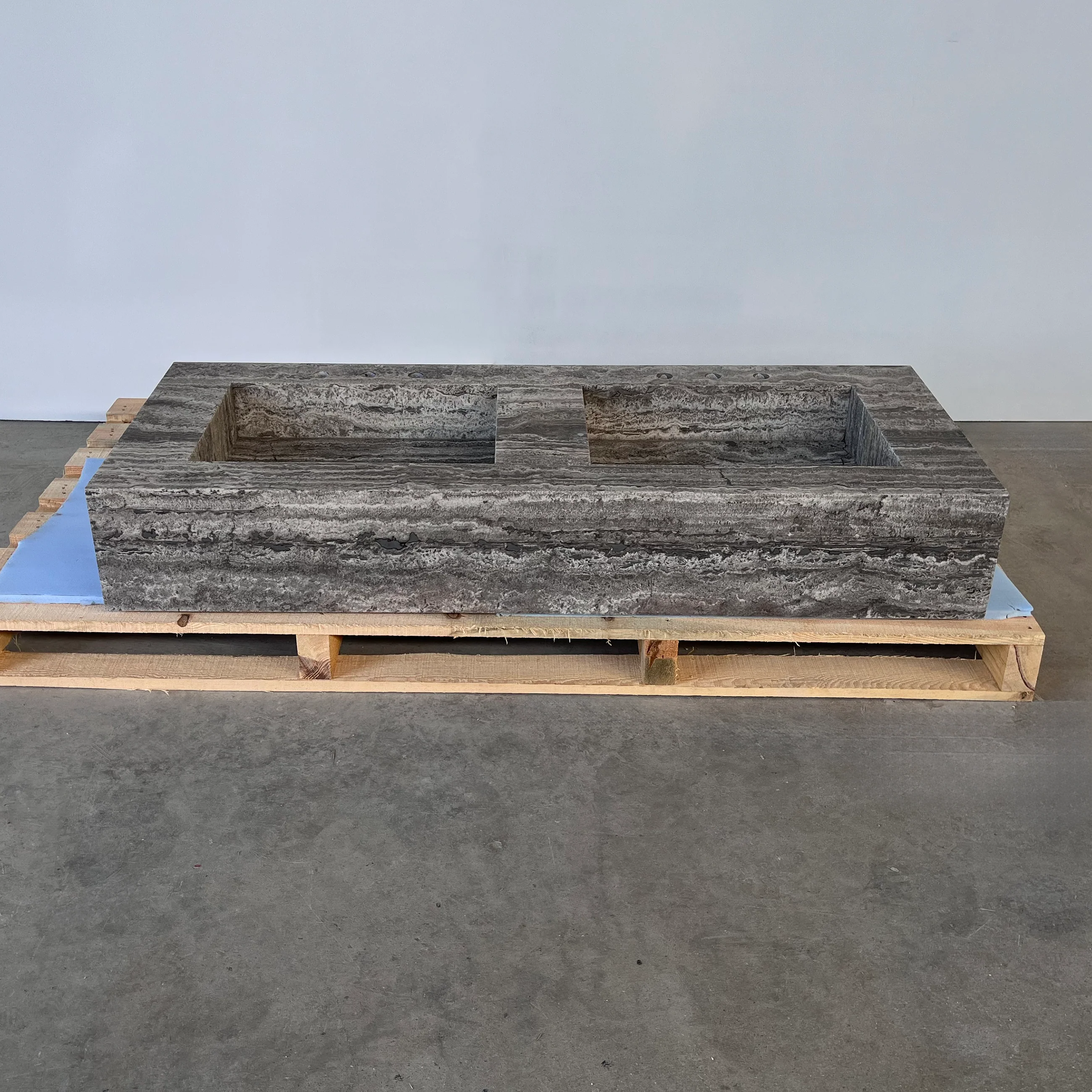 HANDCRAFTED CUSTOM TRAVERTINE SINK (TR-123) - Image 10
