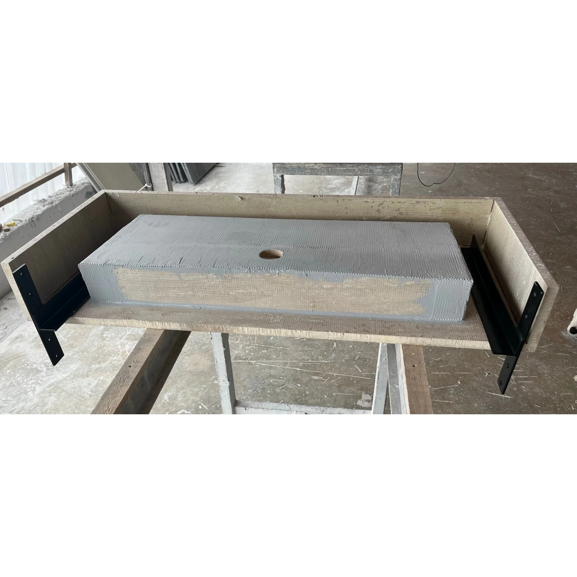 HANDCRAFTED CUSTOM TRAVERTINE TROUGH SINK (TR-061) - Image 10