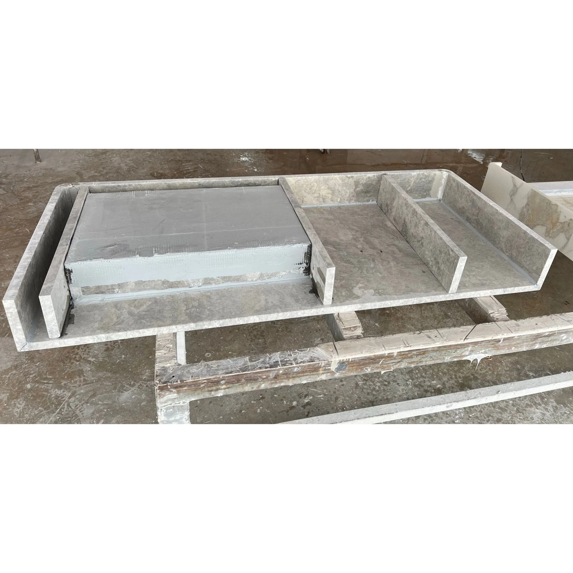 HANDCRAFTED CUSTOM TUNDRA GREY MARBLE SINK (NS-073) - Image 10