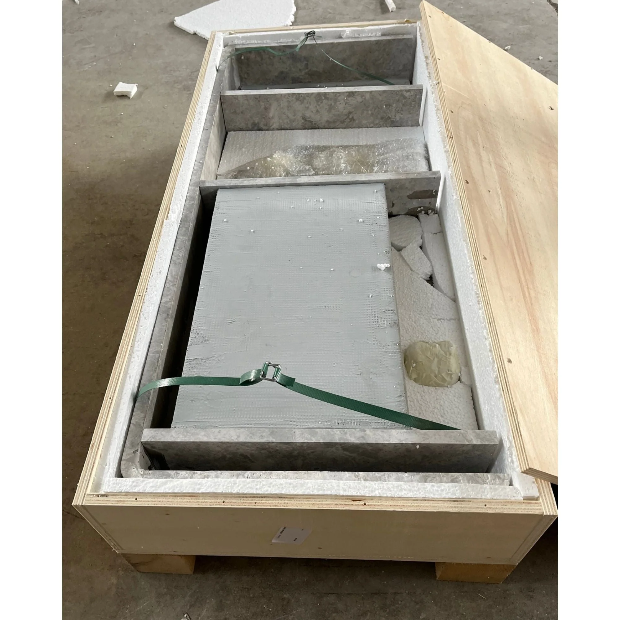 HANDCRAFTED CUSTOM TUNDRA GREY MARBLE SINK (NS-073) - Image 12
