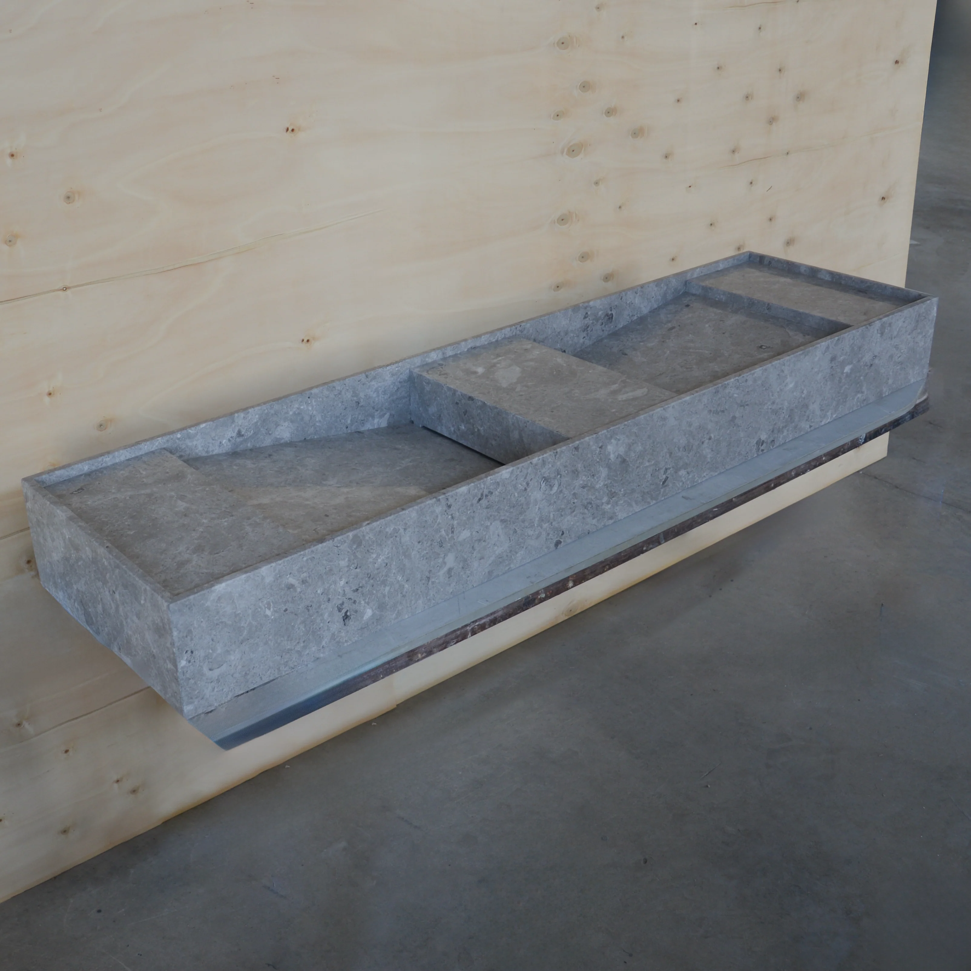 HANDCRAFTED CUSTOM TUNDRA GREY MARBLE SINK (NS-155) - Image 10
