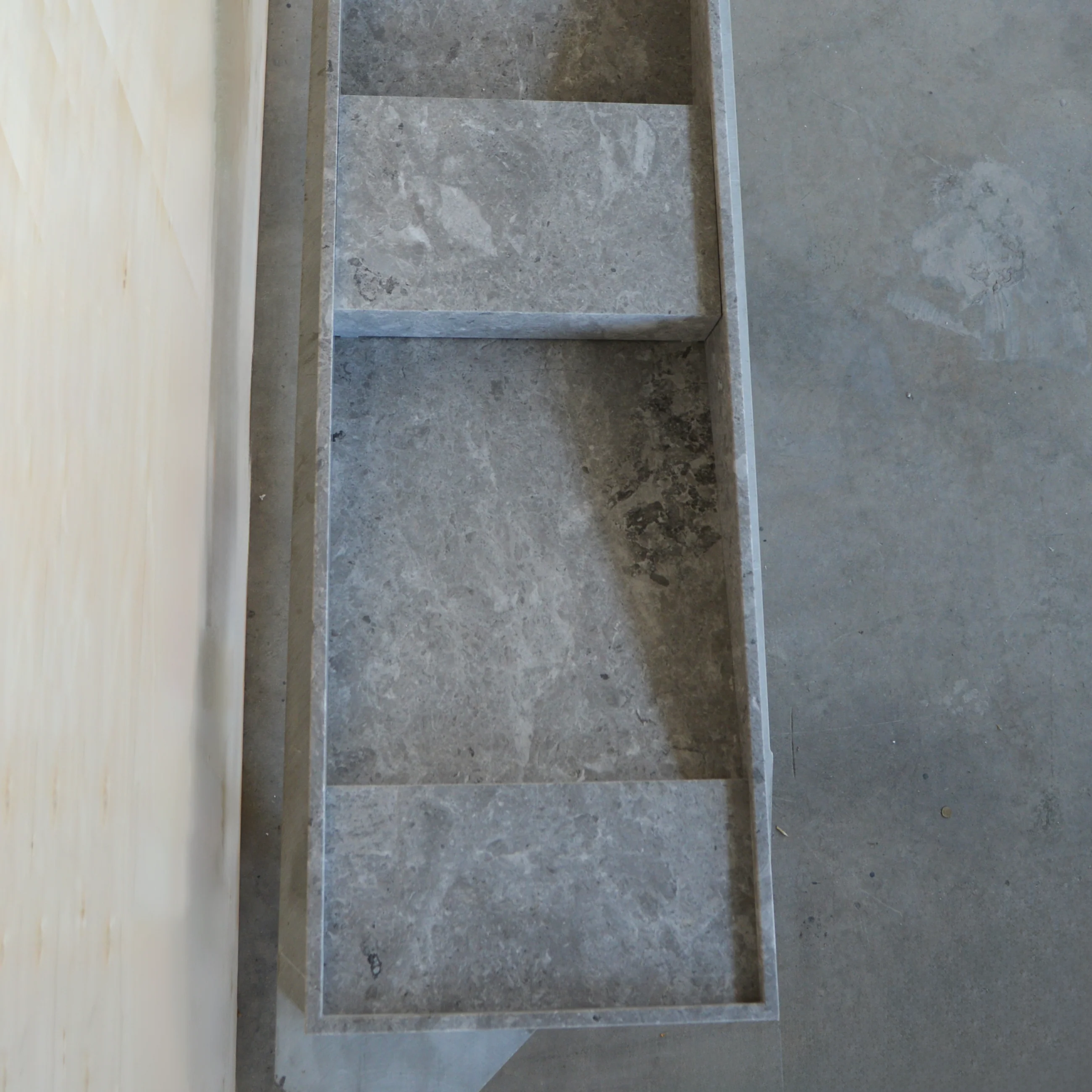 HANDCRAFTED CUSTOM TUNDRA GREY MARBLE SINK (NS-155) - Image 4
